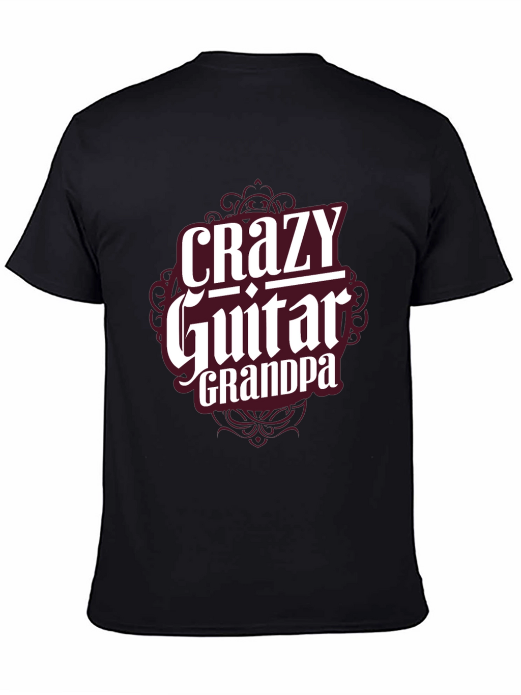 Crazy Guitar Grandpa T-Shirt - Musician Grandfather Tee