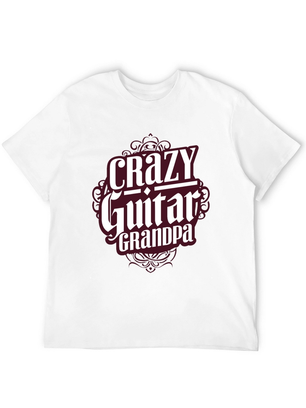 Crazy Guitar Grandpa T-Shirt - Musician Grandfather Tee
