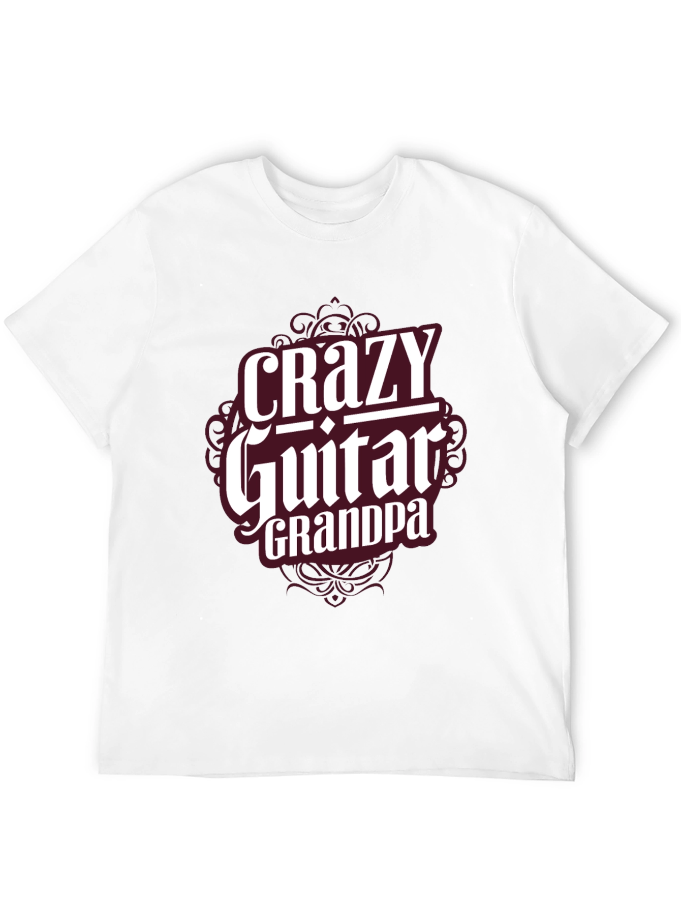 Crazy Guitar Grandpa T-Shirt - Musician Grandfather Tee