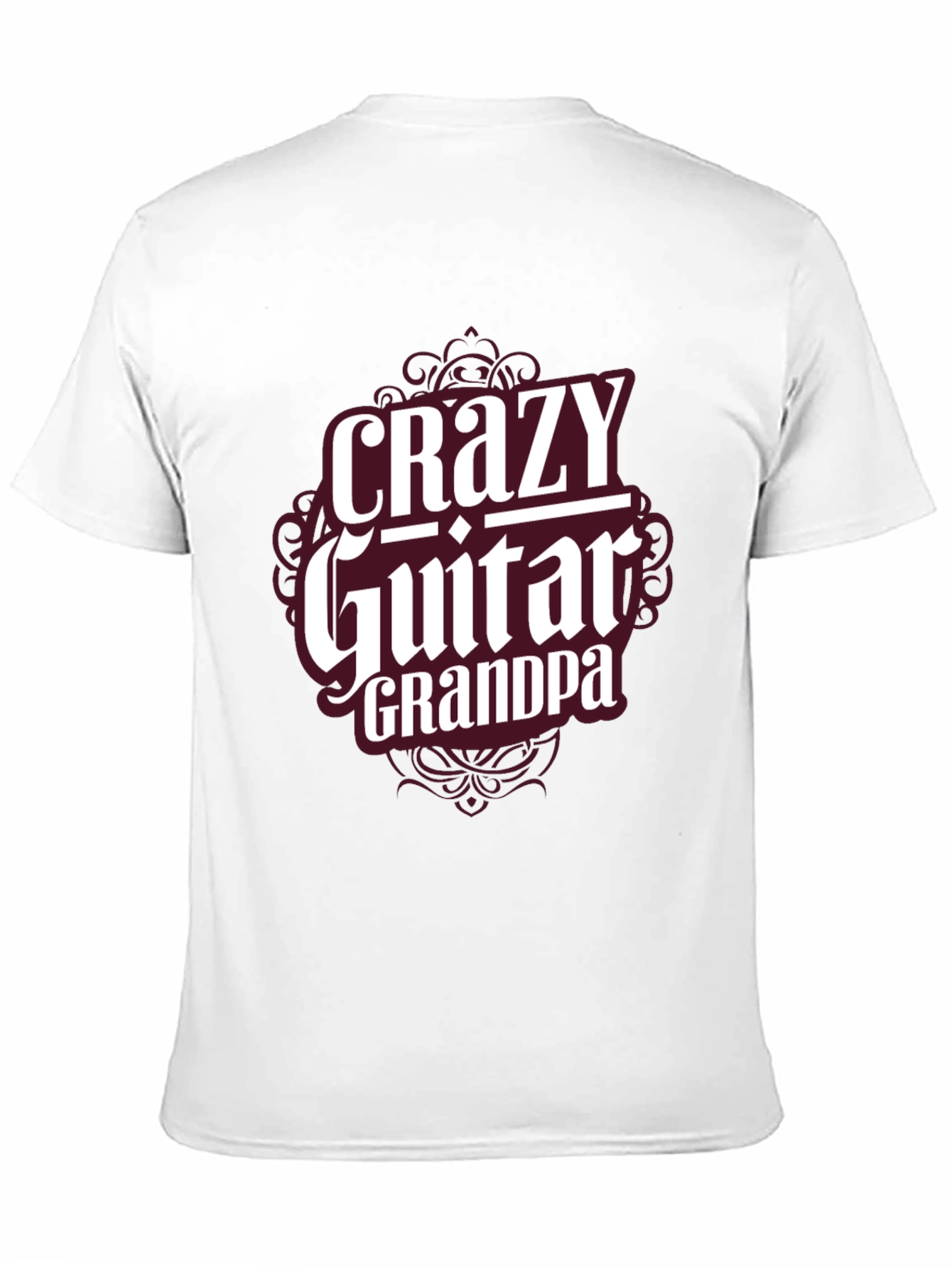Crazy Guitar Grandpa T-Shirt - Musician Grandfather Tee