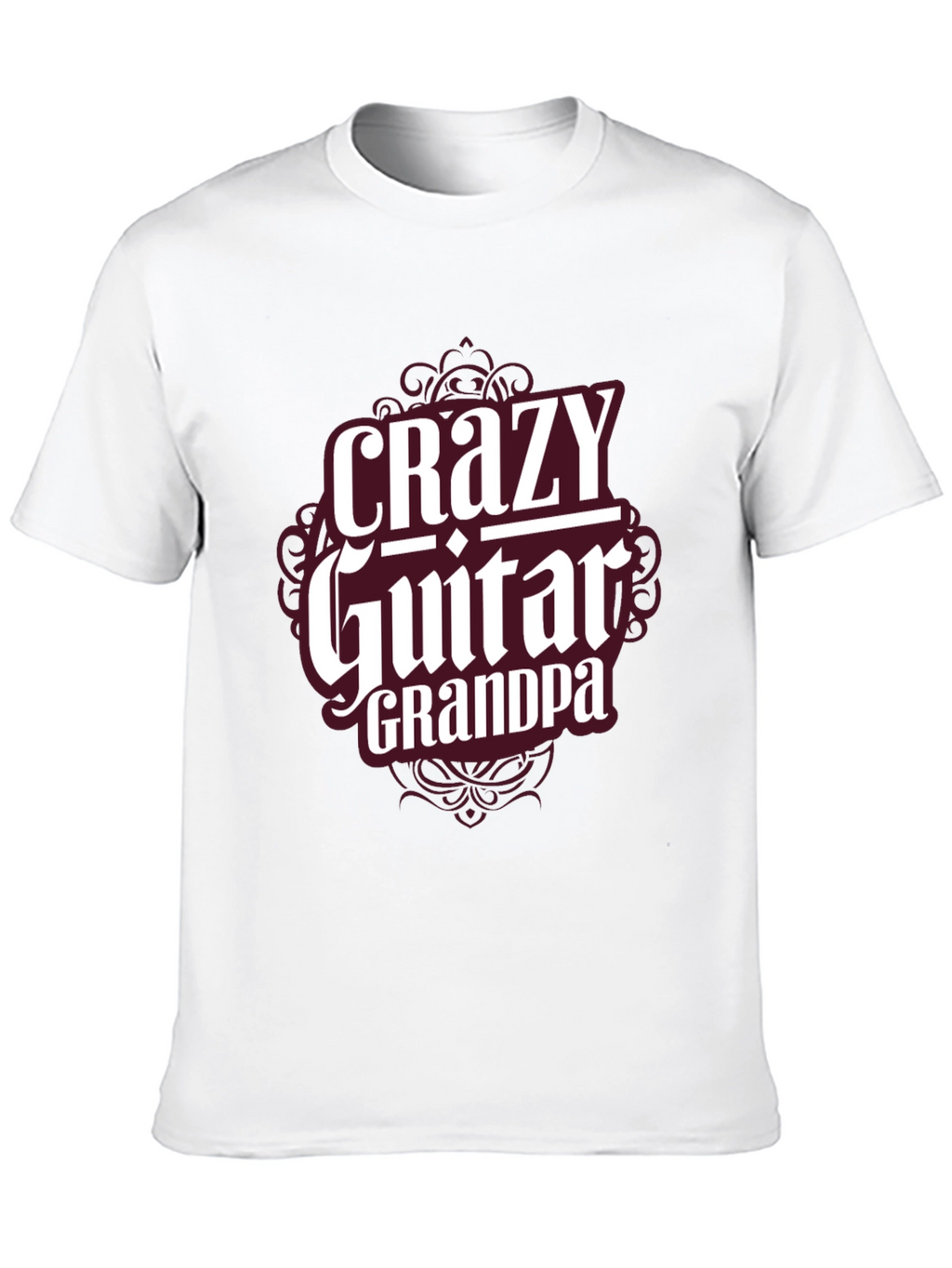 Crazy Guitar Grandpa T-Shirt - Musician Grandfather Tee