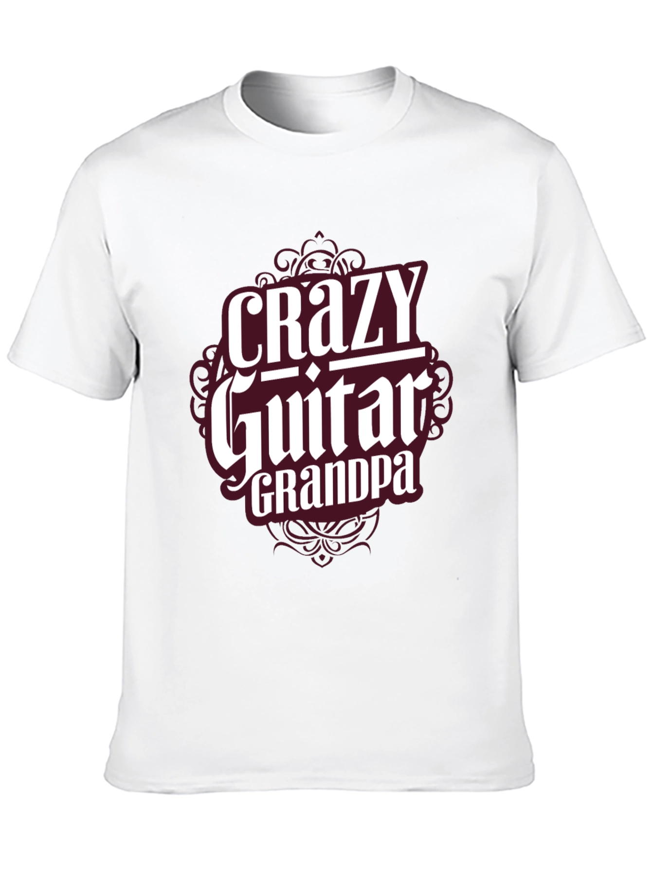 Crazy Guitar Grandpa T-Shirt - Musician Grandfather Tee