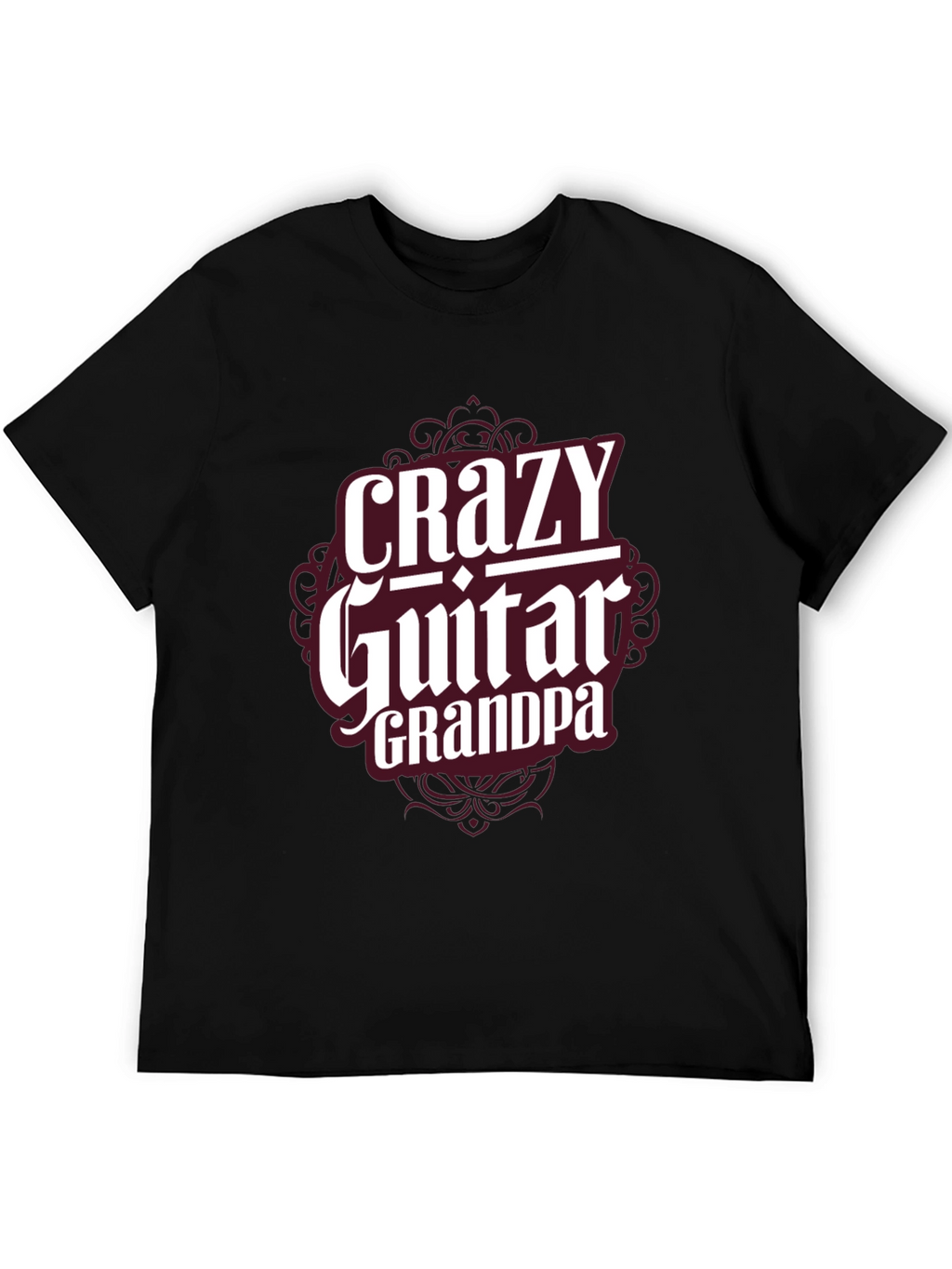 Crazy Guitar Grandpa T-Shirt - Musician Grandfather Tee
