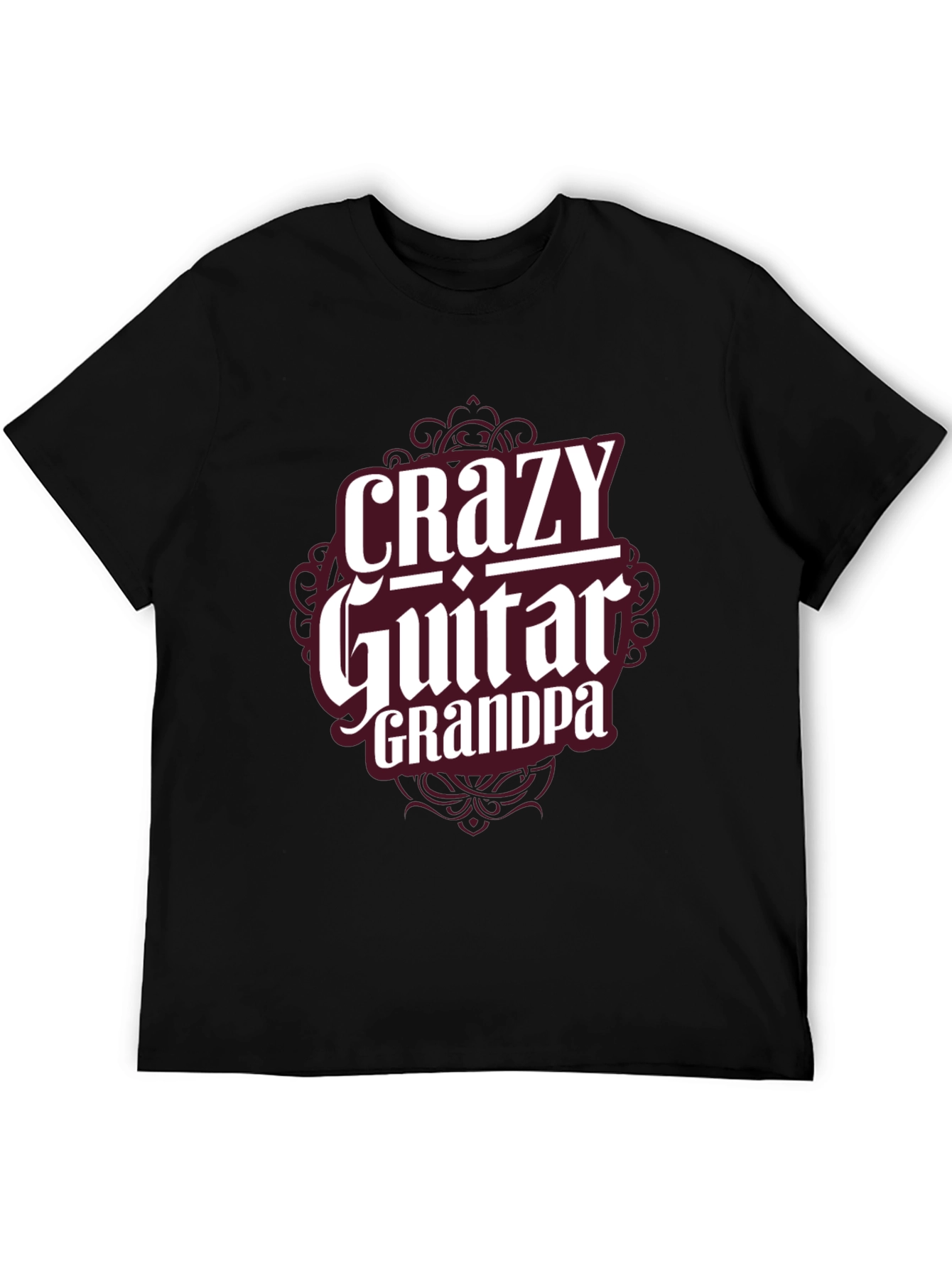 Crazy Guitar Grandpa T-Shirt - Musician Grandfather Tee