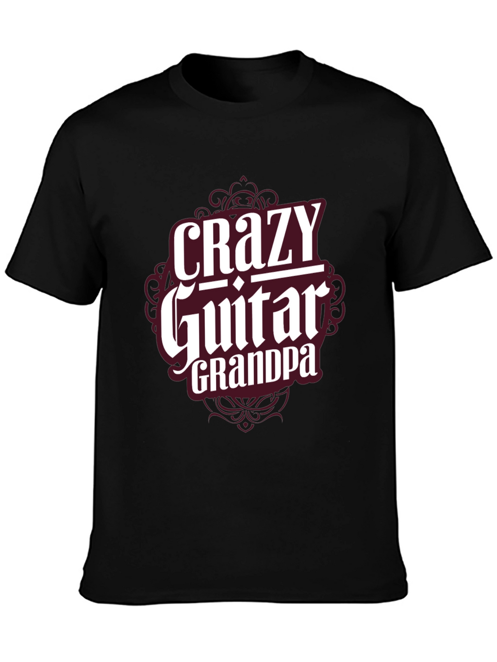 Crazy Guitar Grandpa T-Shirt - Musician Grandfather Tee