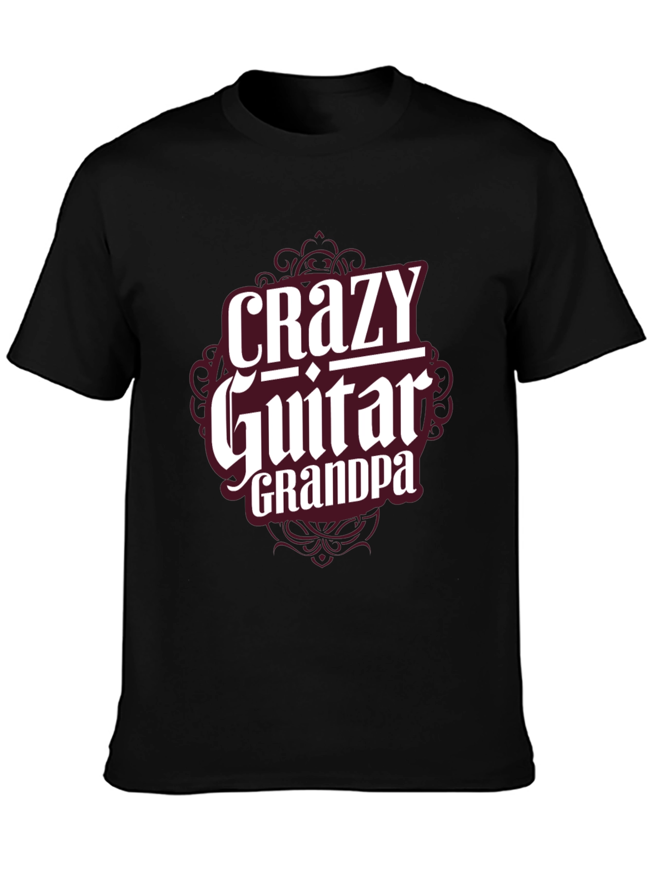 Crazy Guitar Grandpa T-Shirt - Musician Grandfather Tee