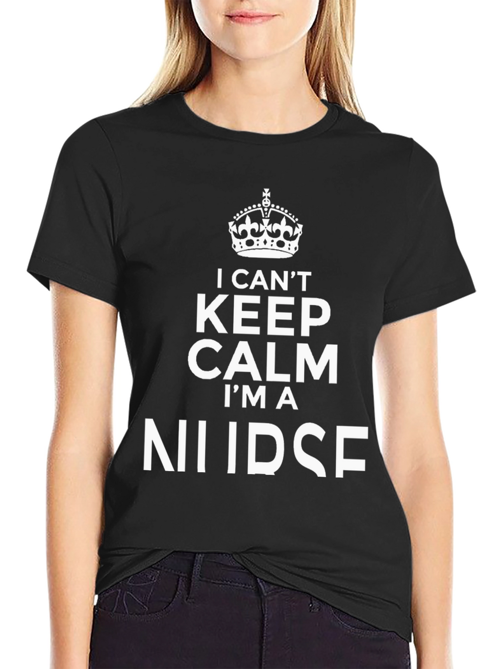 I Cant Keep Calm Im A Nurse Black T-Shirt