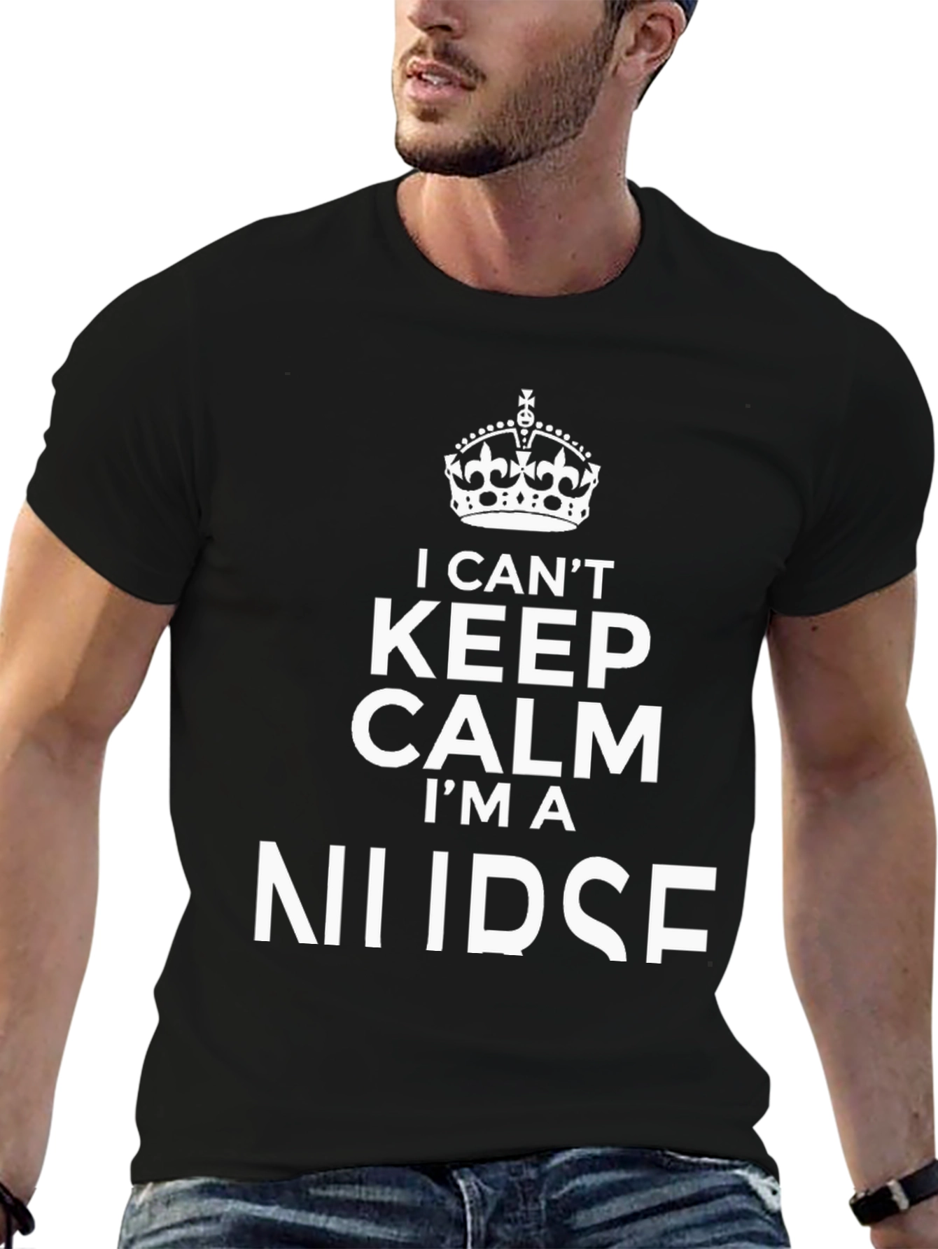 I Cant Keep Calm Im A Nurse Black T-Shirt