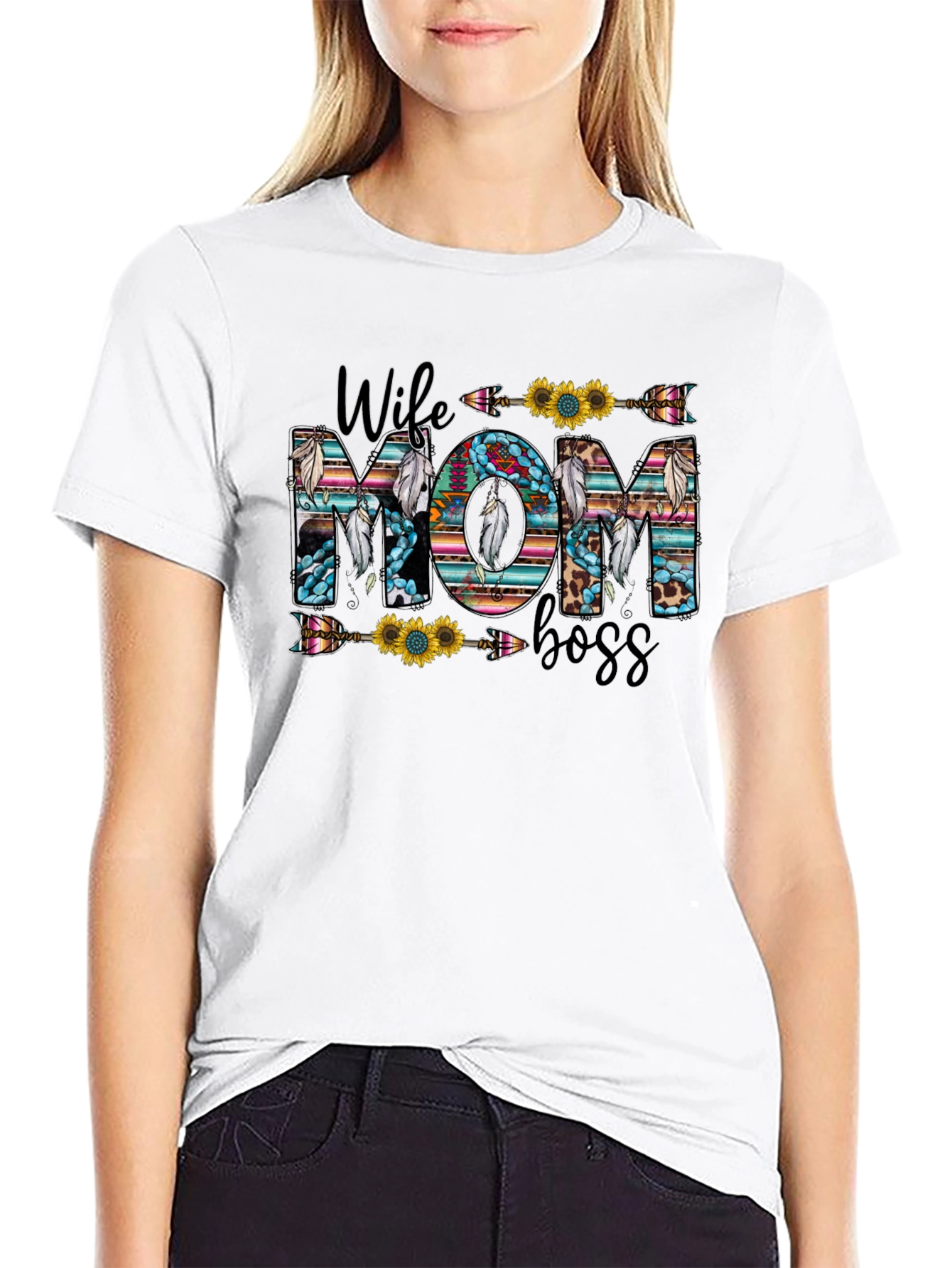 Wife Mom Boss Graphic Tee