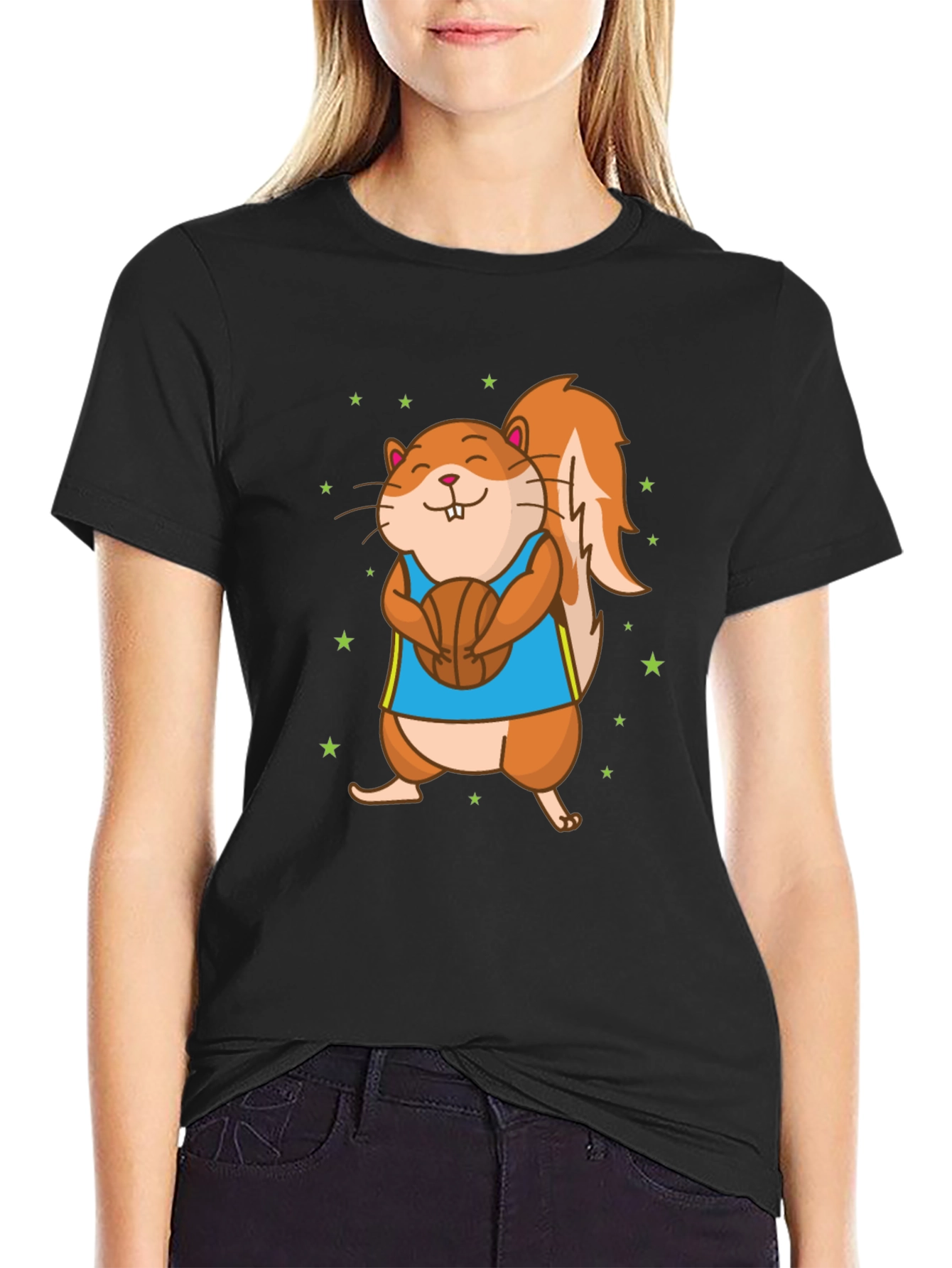 Squirrel Basketball T-Shirt