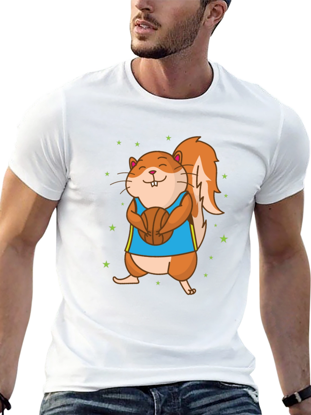 Squirrel Basketball T-Shirt