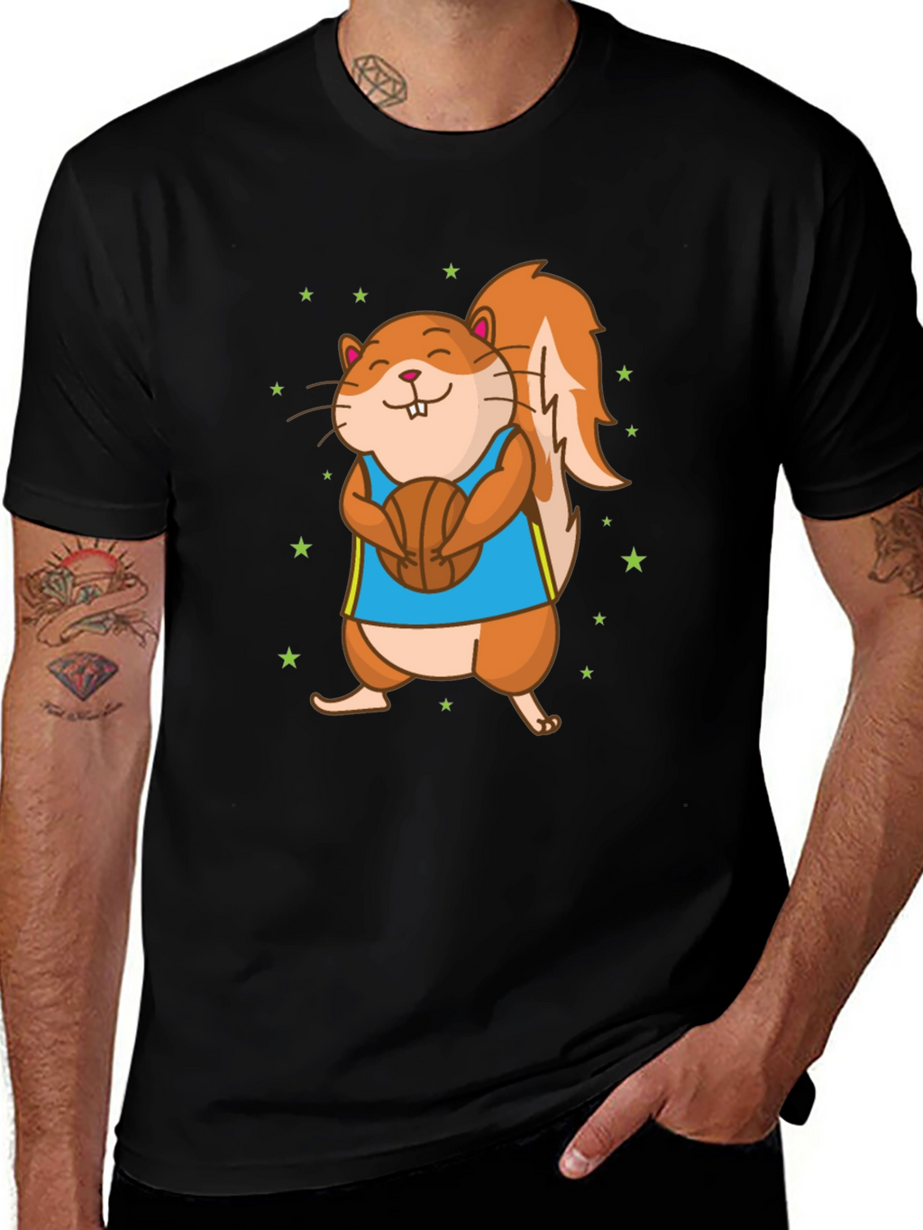 Squirrel Basketball T-Shirt