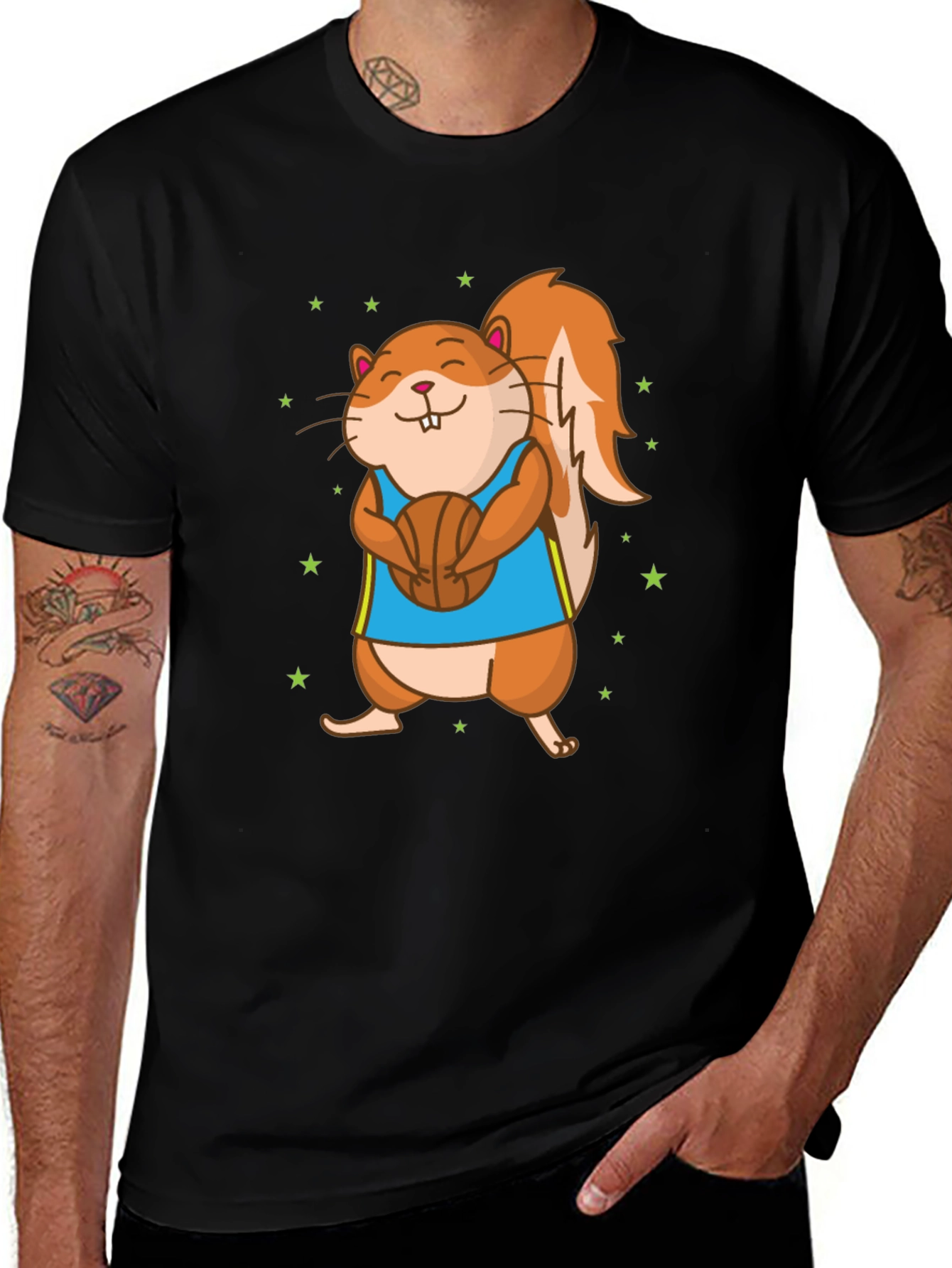 Squirrel Basketball T-Shirt