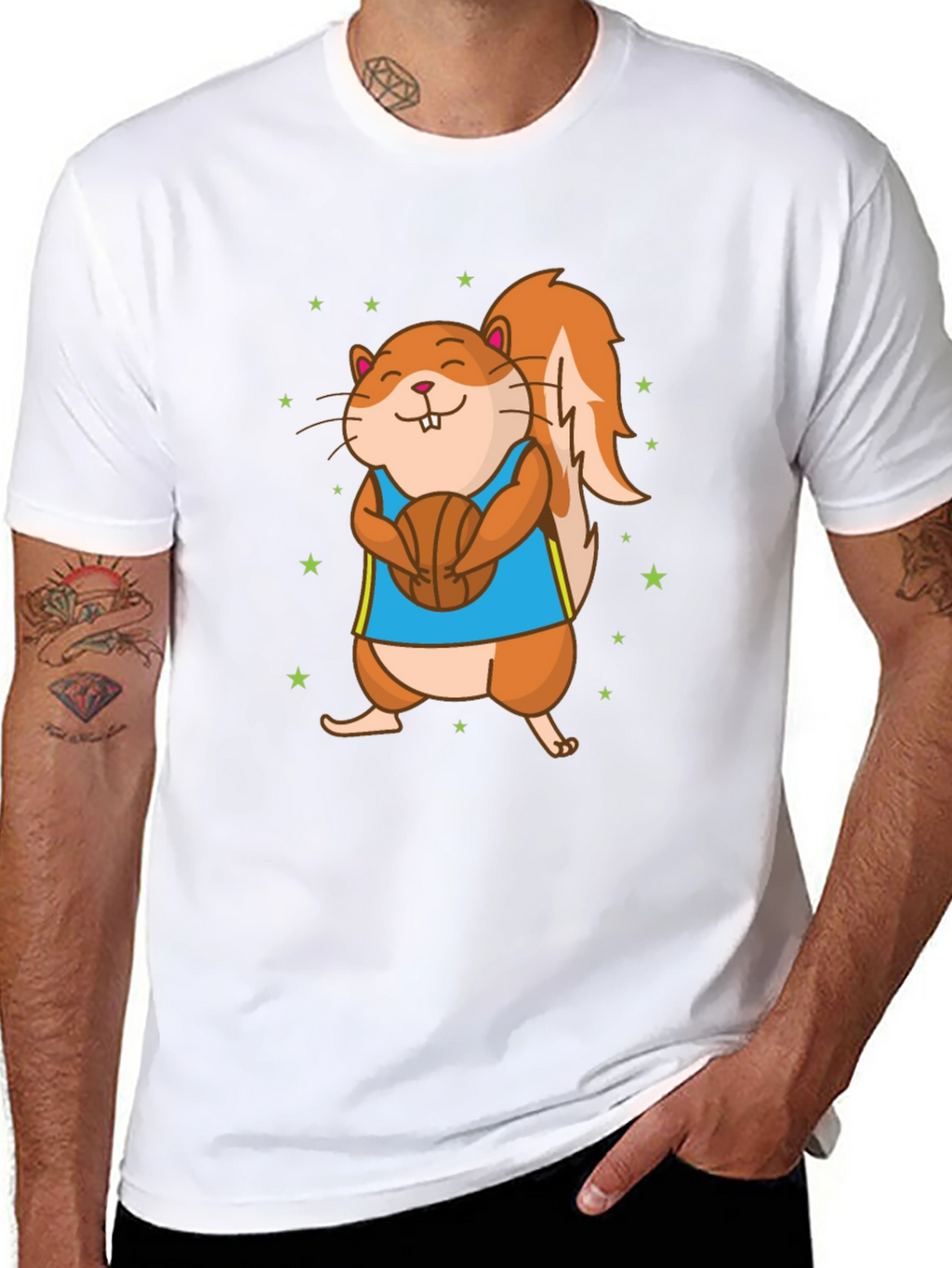 Squirrel Basketball T-Shirt