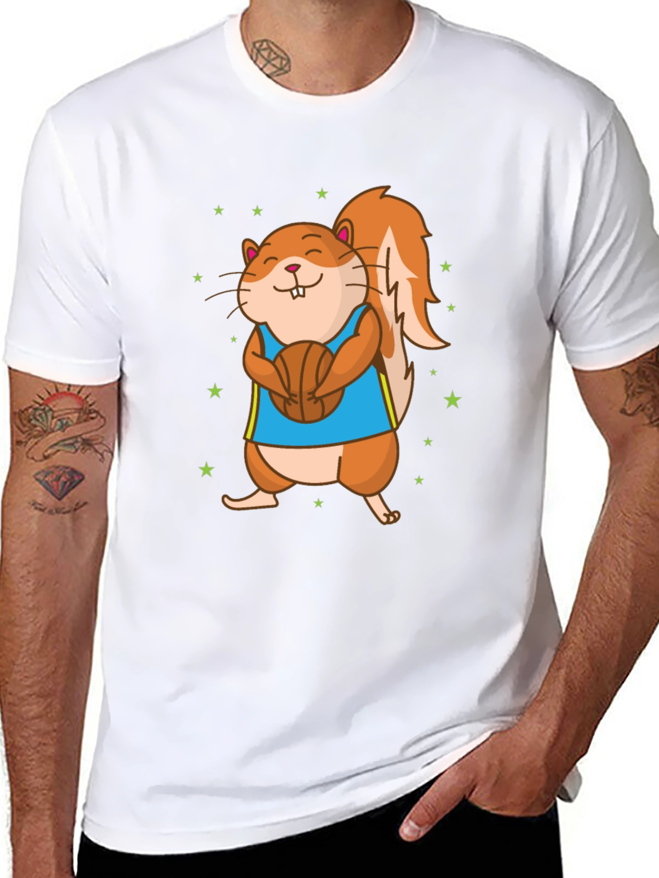 Squirrel Basketball T-Shirt