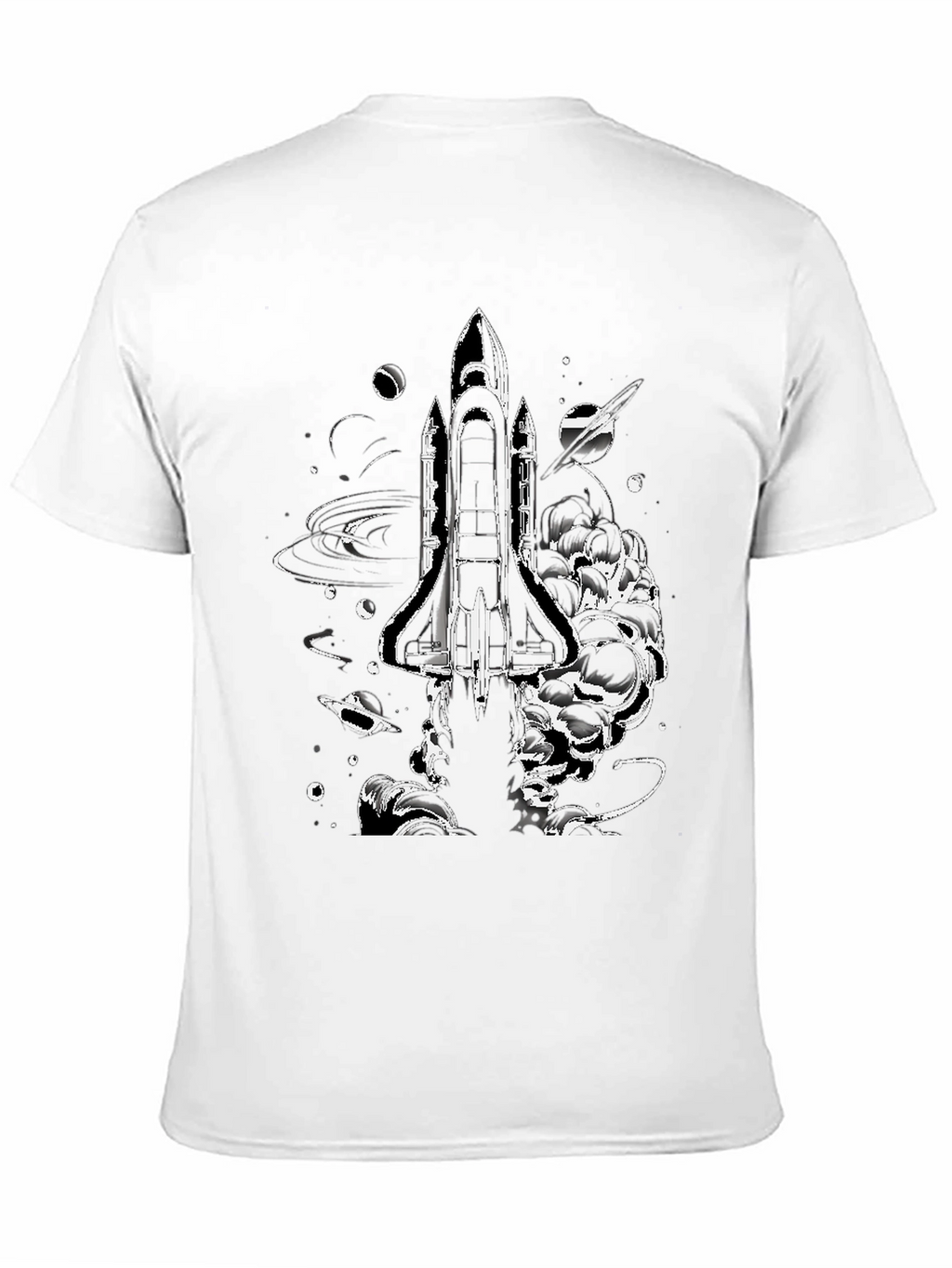 Space Shuttle Graphic Print T-Shirt