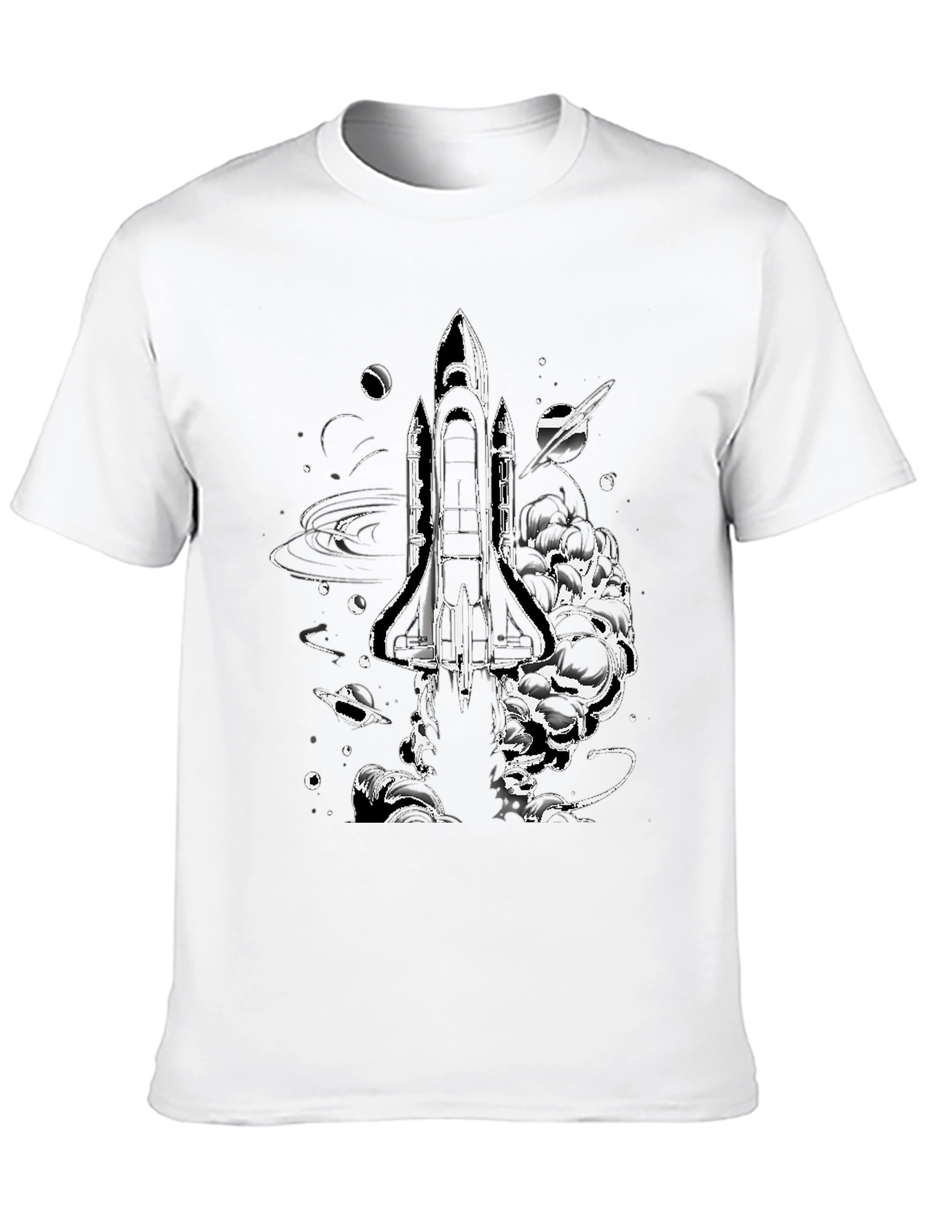 Space Shuttle Graphic Print T-Shirt