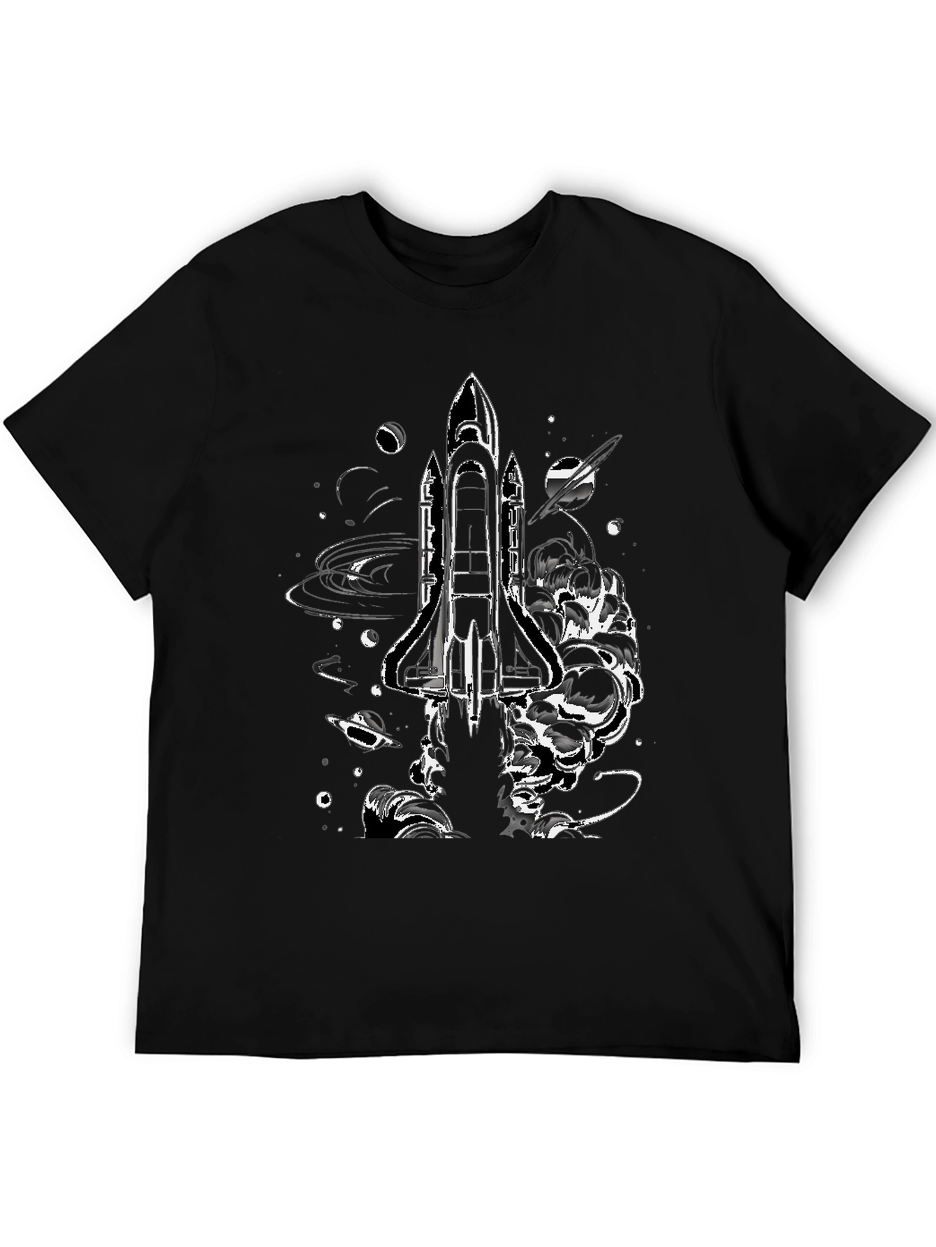 Space Shuttle Graphic Print T-Shirt