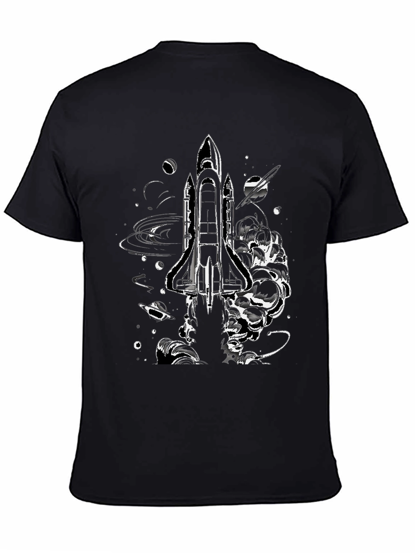 Space Shuttle Graphic Print T-Shirt
