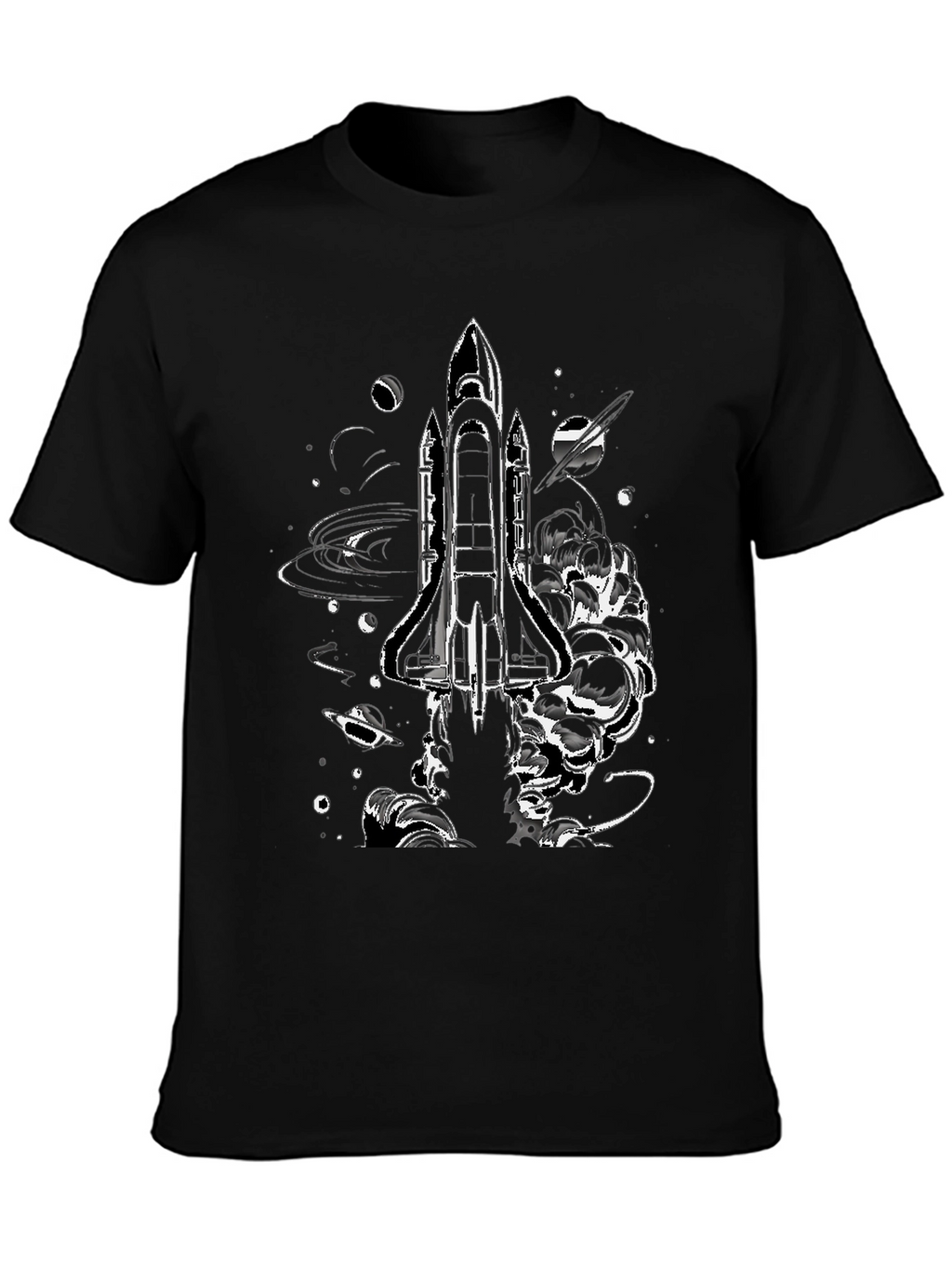 Space Shuttle Graphic Print T-Shirt