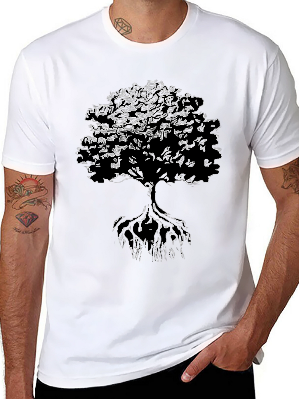 Tree of Life Graphic Black T-Shirt