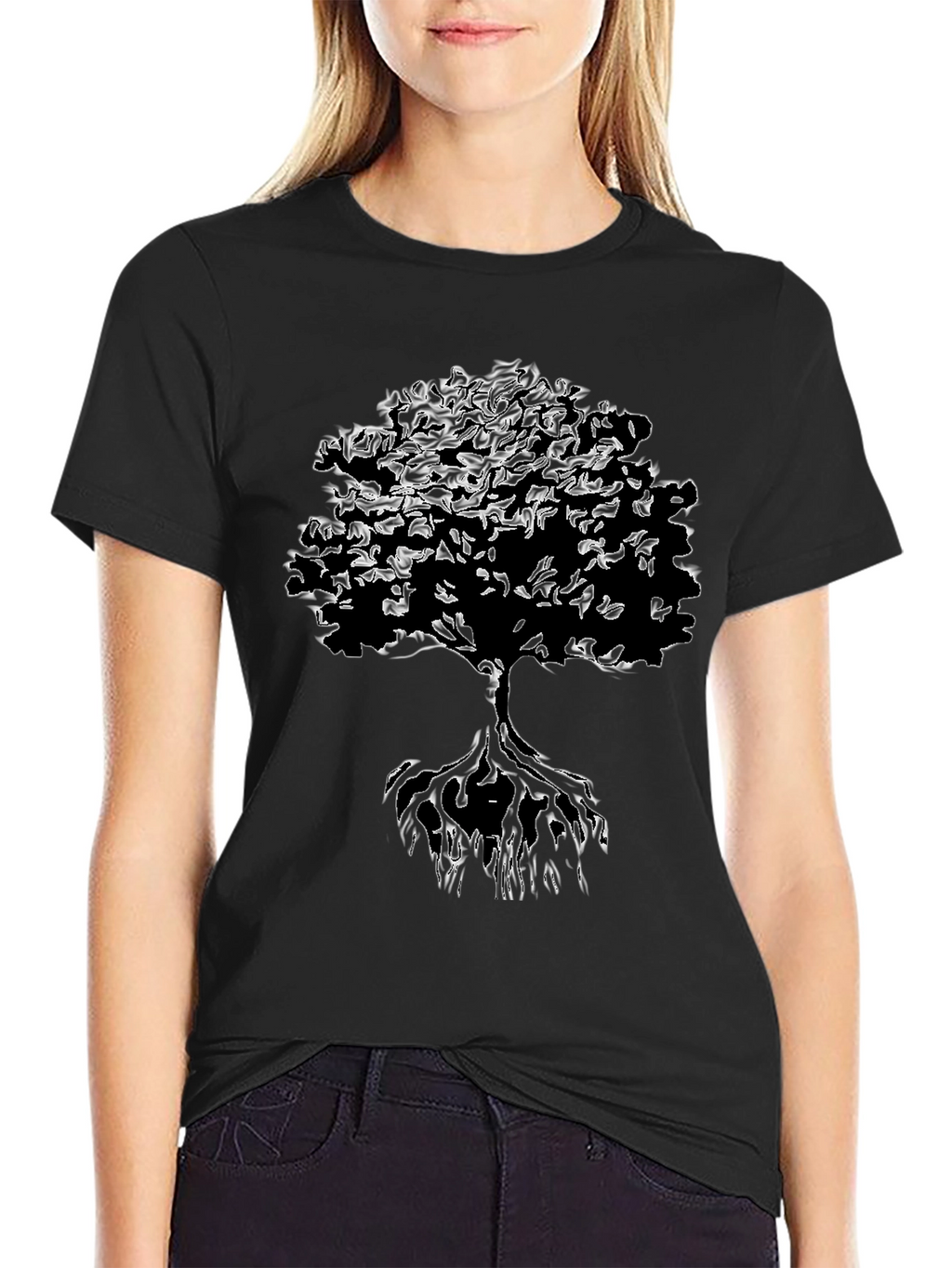 Tree of Life Graphic Black T-Shirt