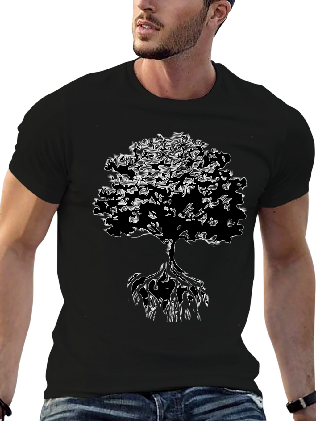 Tree of Life Graphic Black T-Shirt