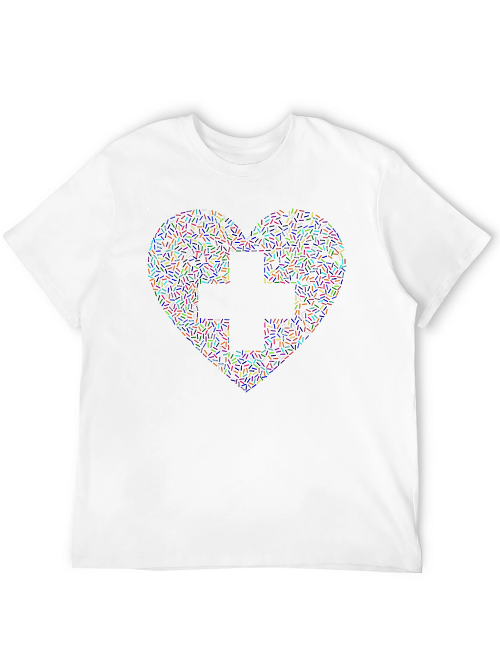 Heart & Cross Sprinkles Graphic Tee