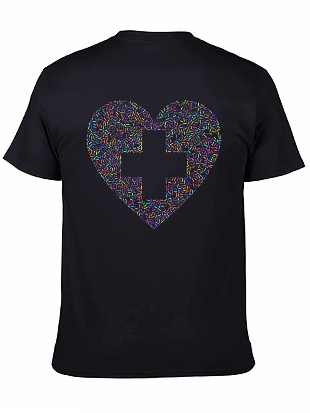 Heart & Cross Sprinkles Graphic Tee