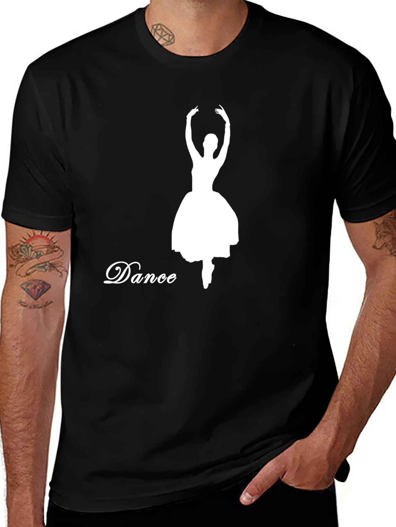 Dance Silhouette Black T-Shirt