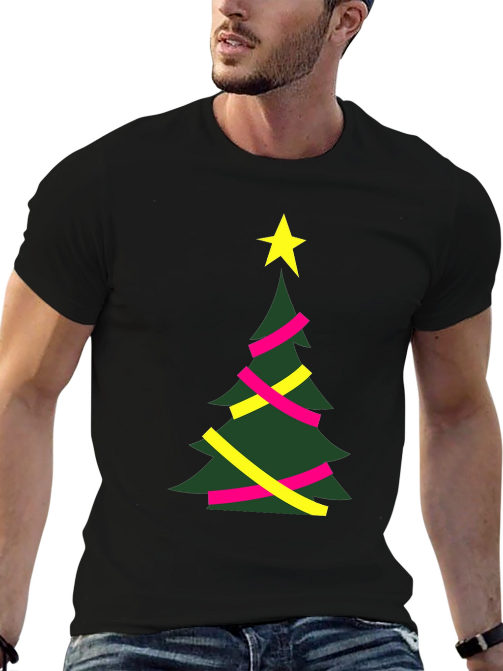Festive Christmas Tree Graphic Tee