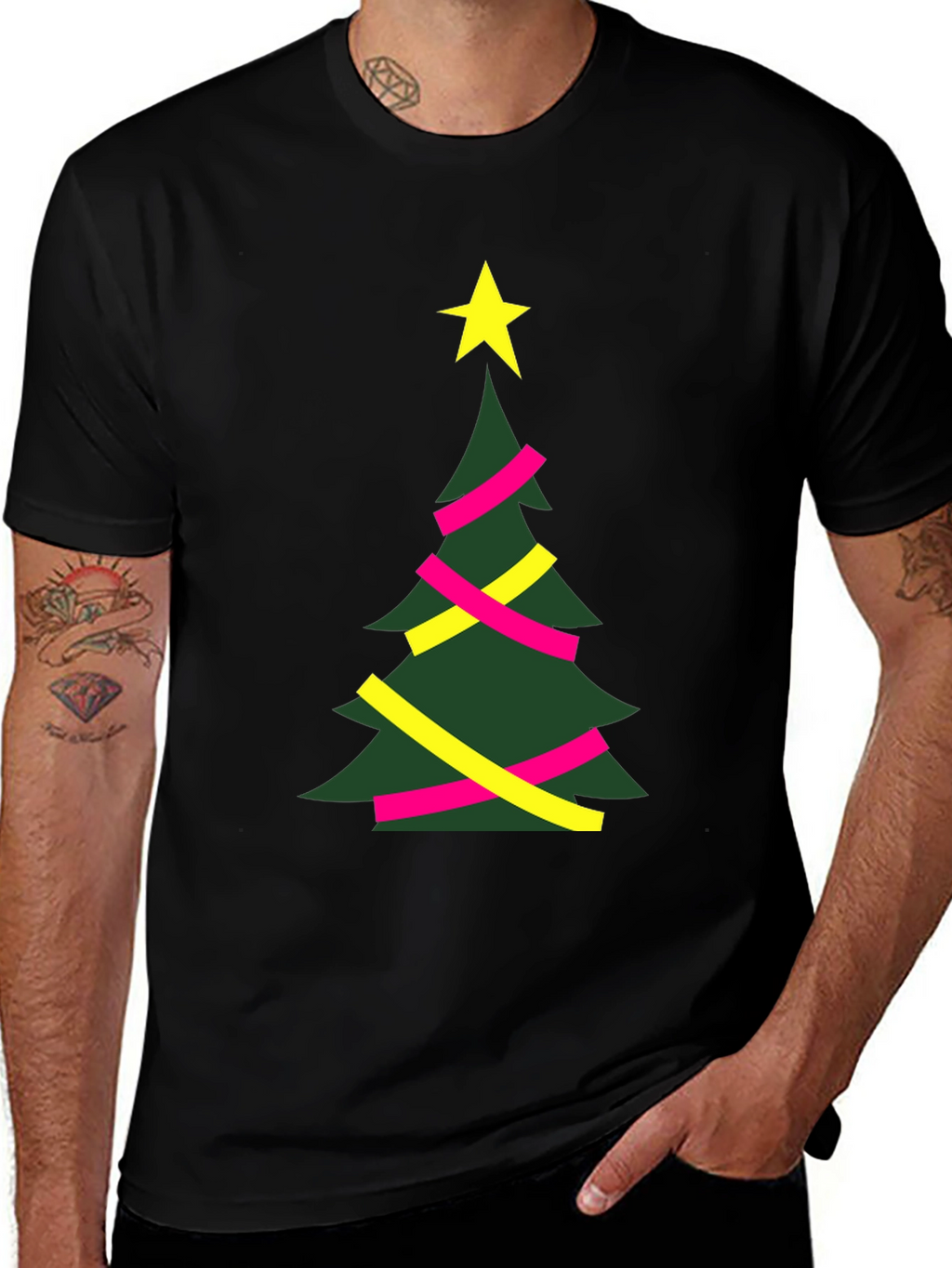Festive Christmas Tree Graphic Tee