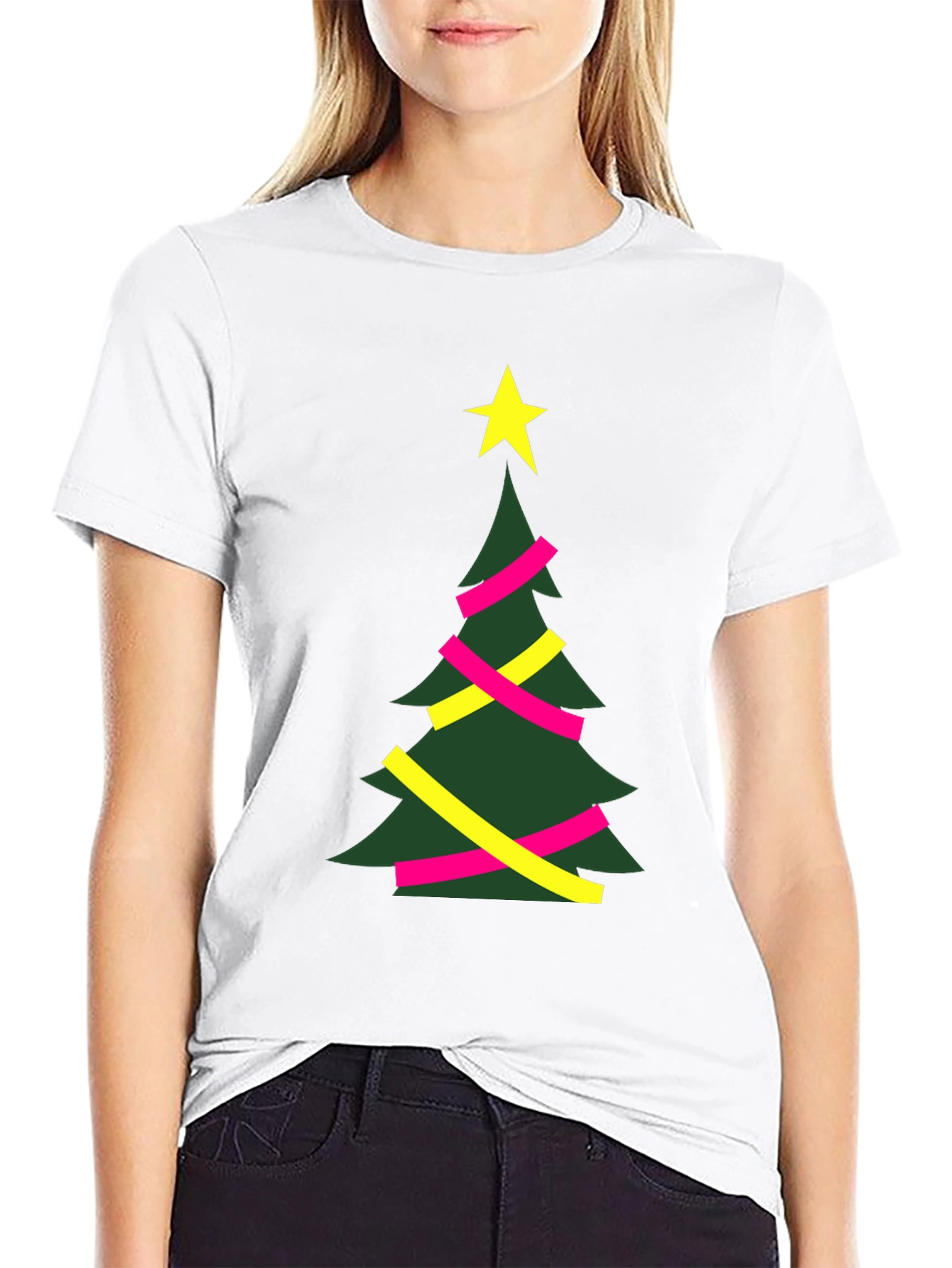 Festive Christmas Tree Graphic Tee