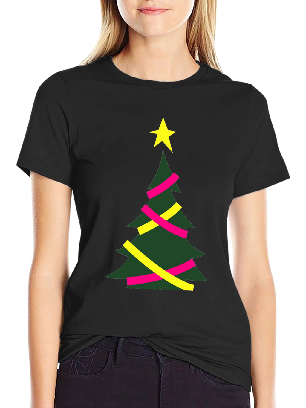 Festive Christmas Tree Graphic Tee