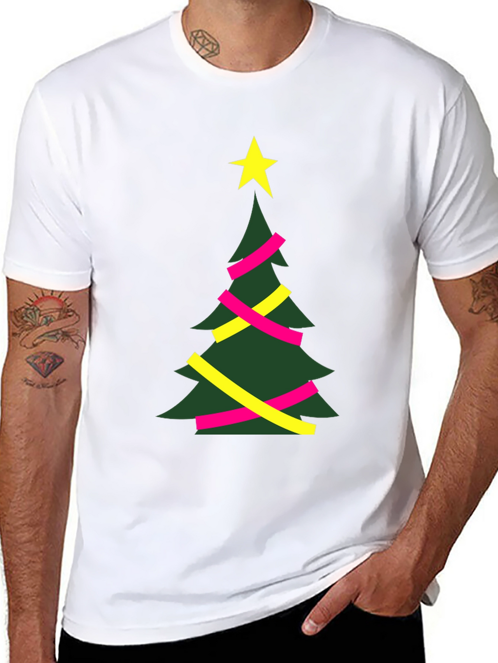 Festive Christmas Tree Graphic Tee