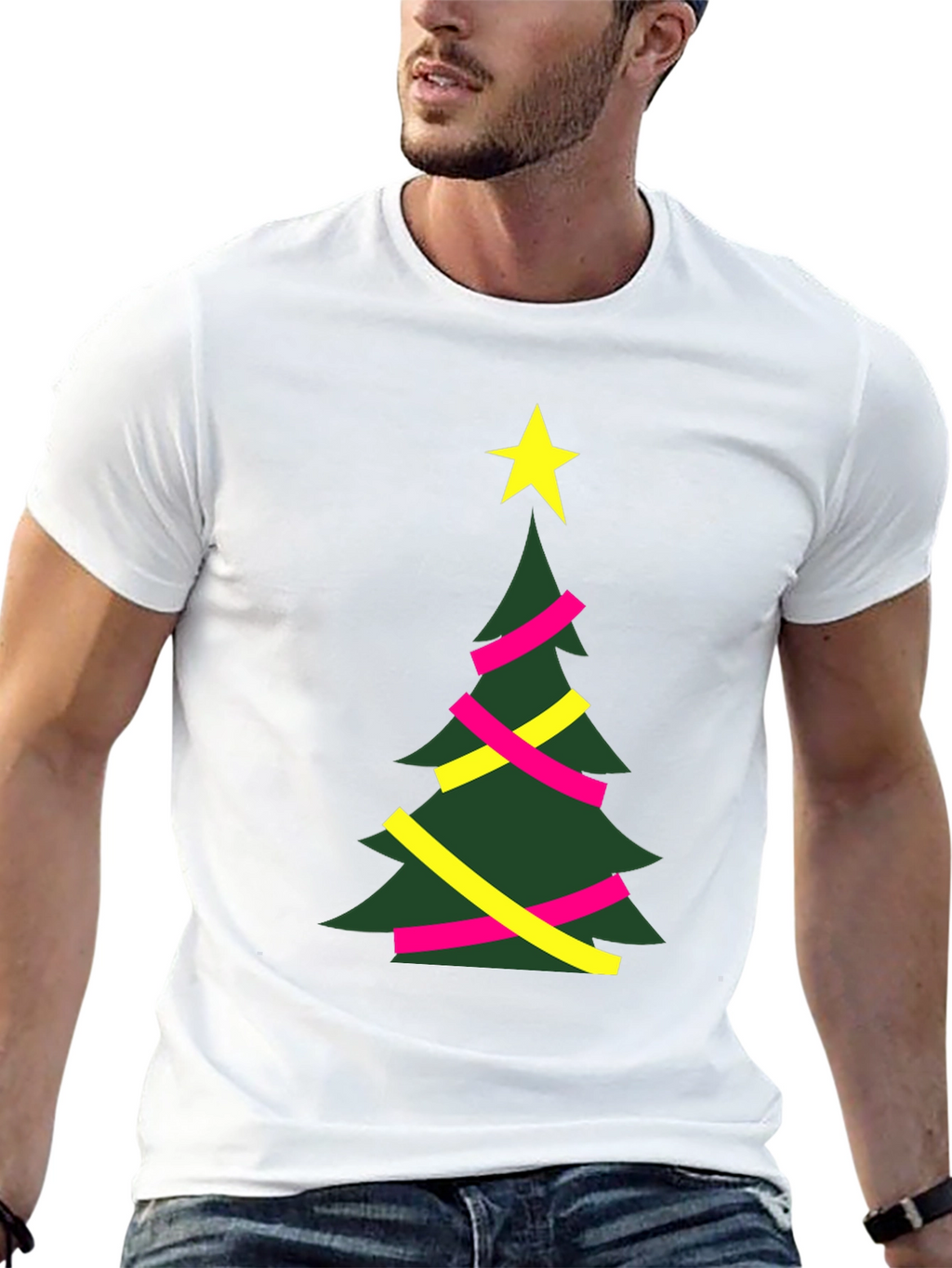 Festive Christmas Tree Graphic Tee