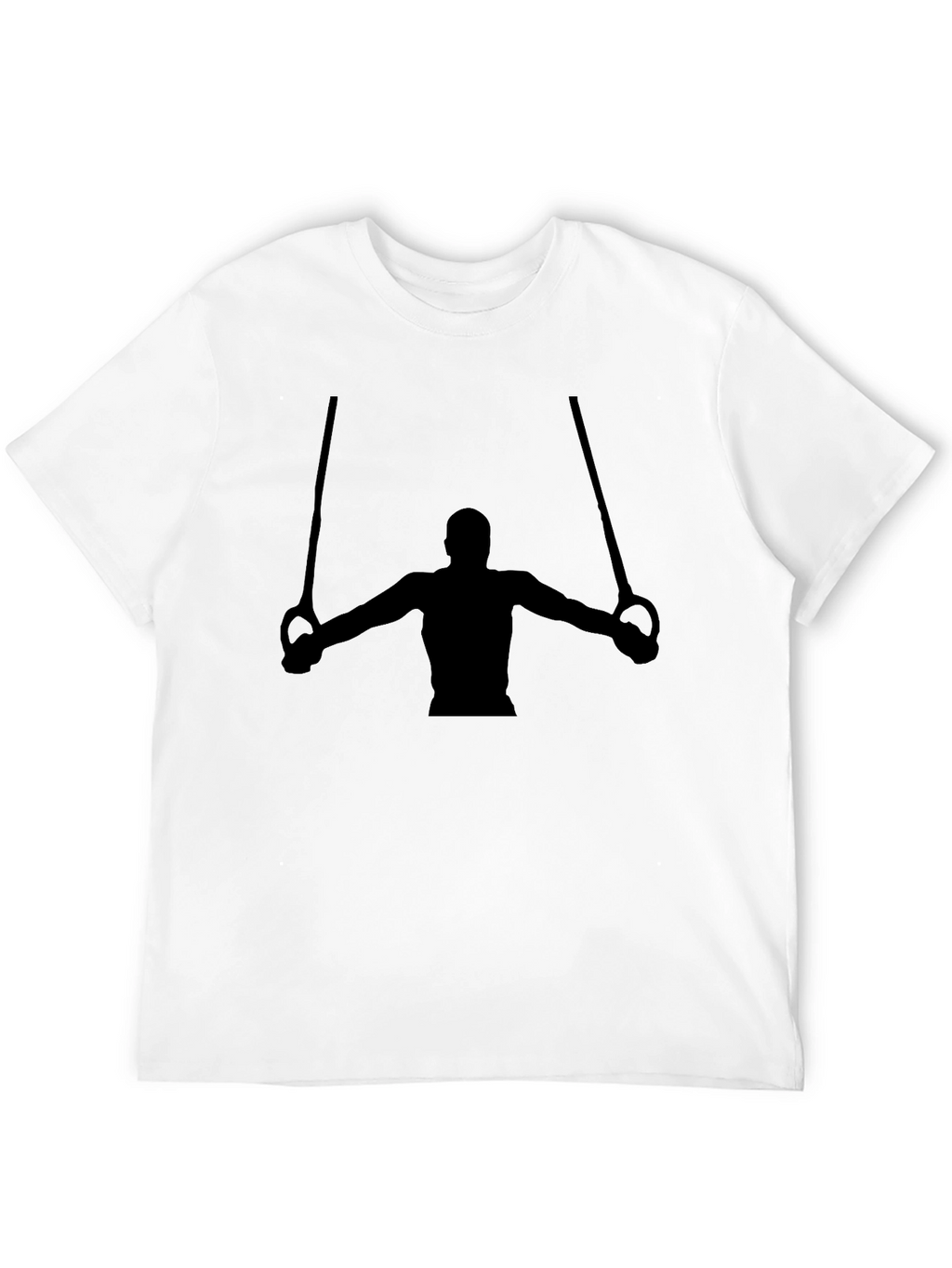 Gymnast Rings Graphic T-Shirt - Black Cotton