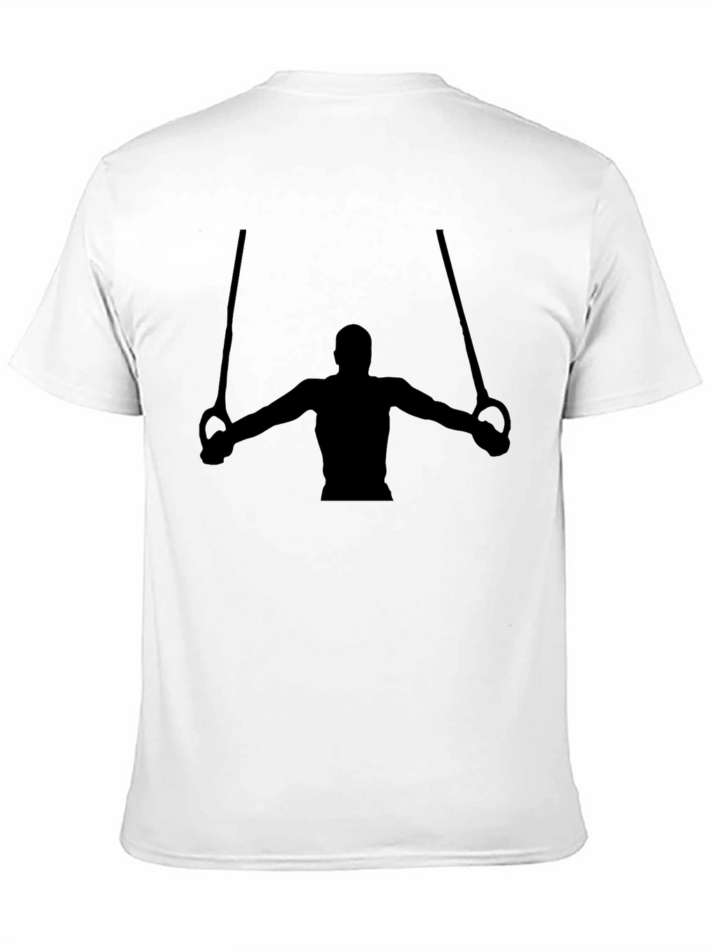 Gymnast Rings Graphic T-Shirt - Black Cotton