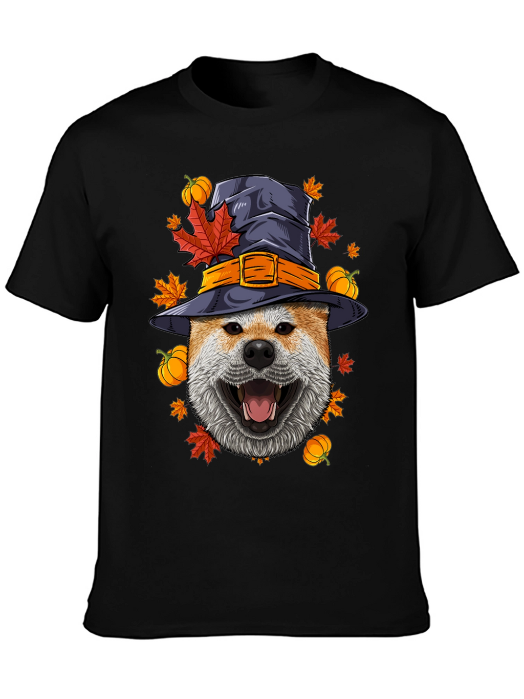 Dog in Witch Hat Halloween T-Shirt