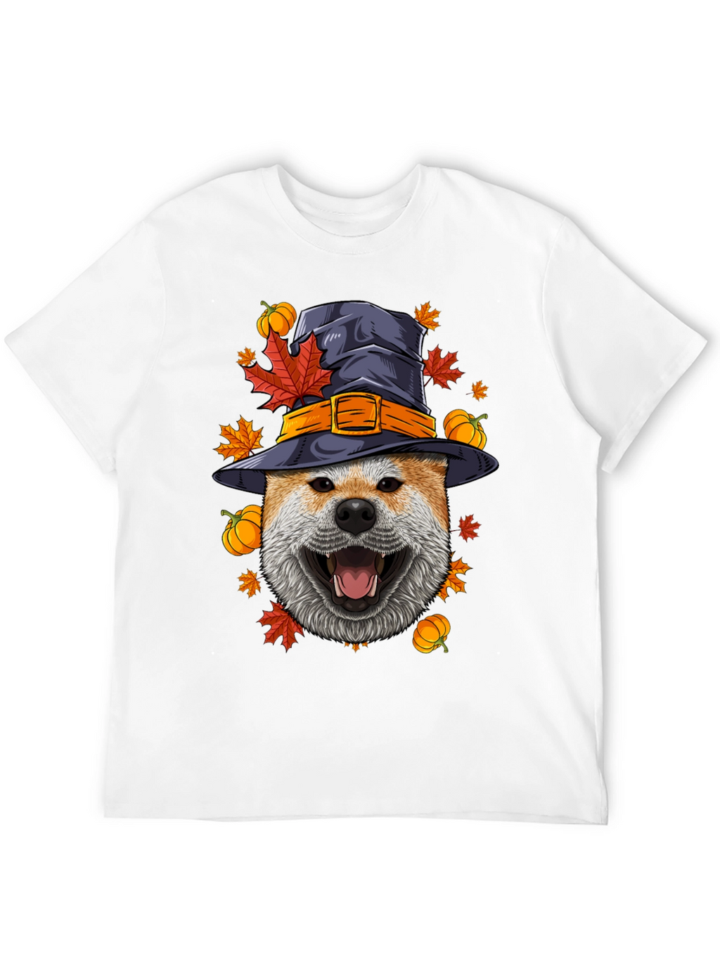Dog in Witch Hat Halloween T-Shirt