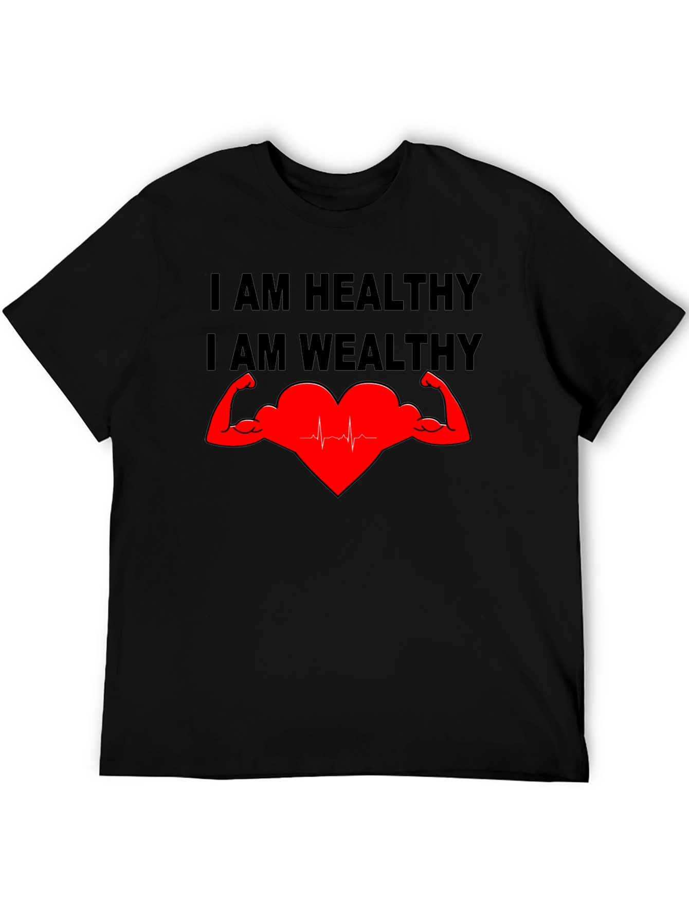 Healthy & Wealthy T-Shirt - Strong Heart Graphic Tee