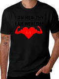 Healthy & Wealthy T-Shirt - Strong Heart Graphic Tee