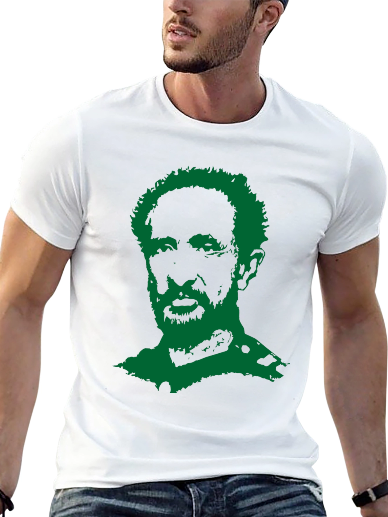 Rasta Man Graphic T-Shirt - Black