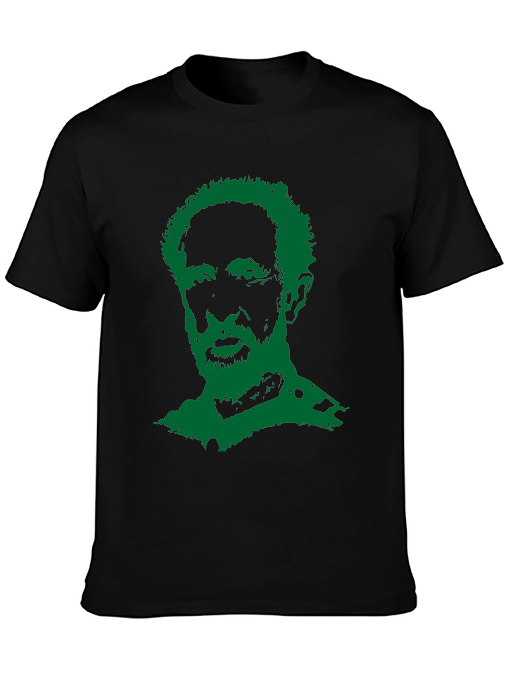 Rasta Man Graphic T-Shirt - Black