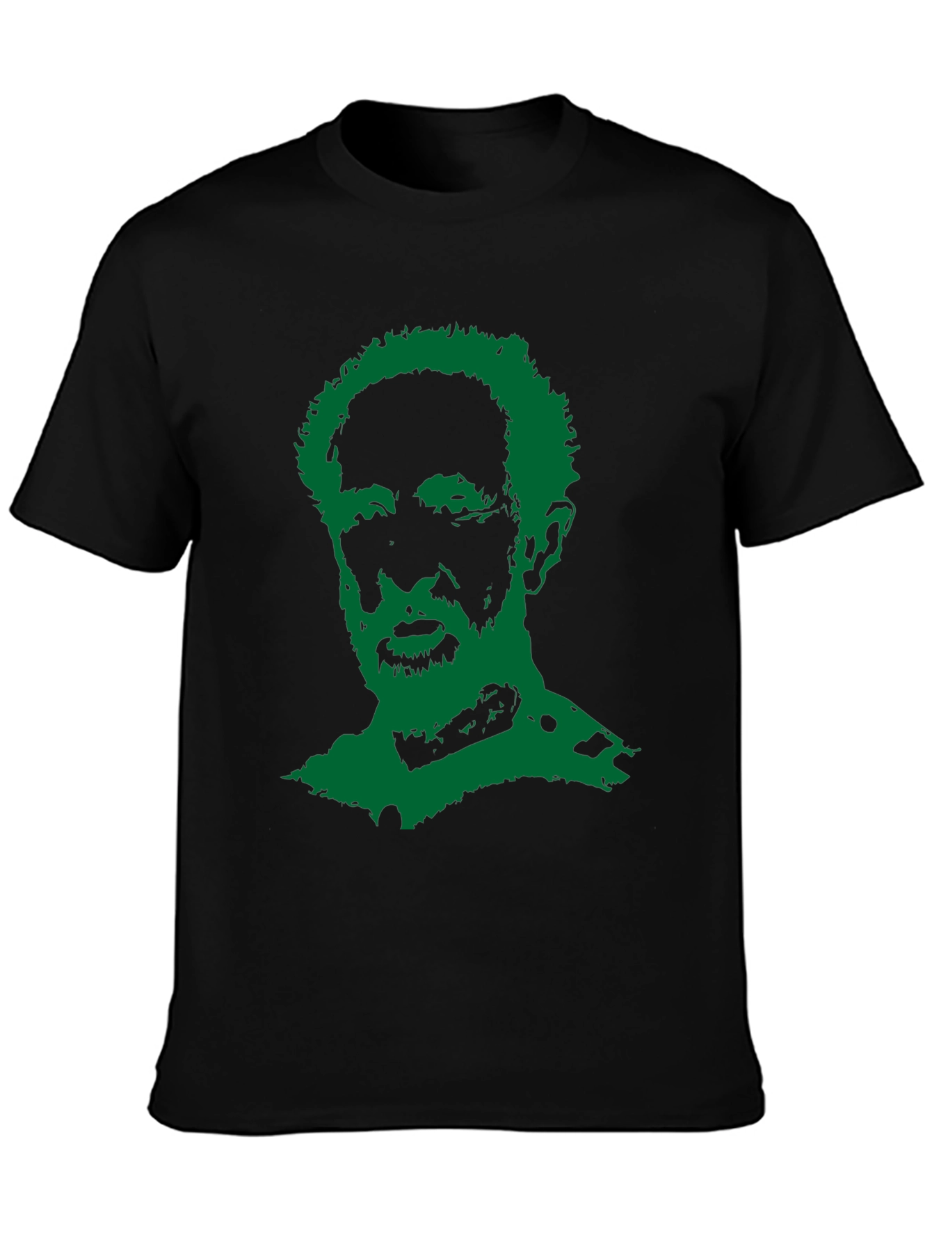 Rasta Man Graphic T-Shirt - Black