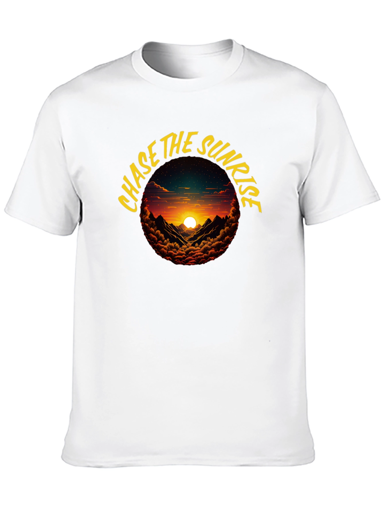 Chase the Sunrise Graphic Tee - Black