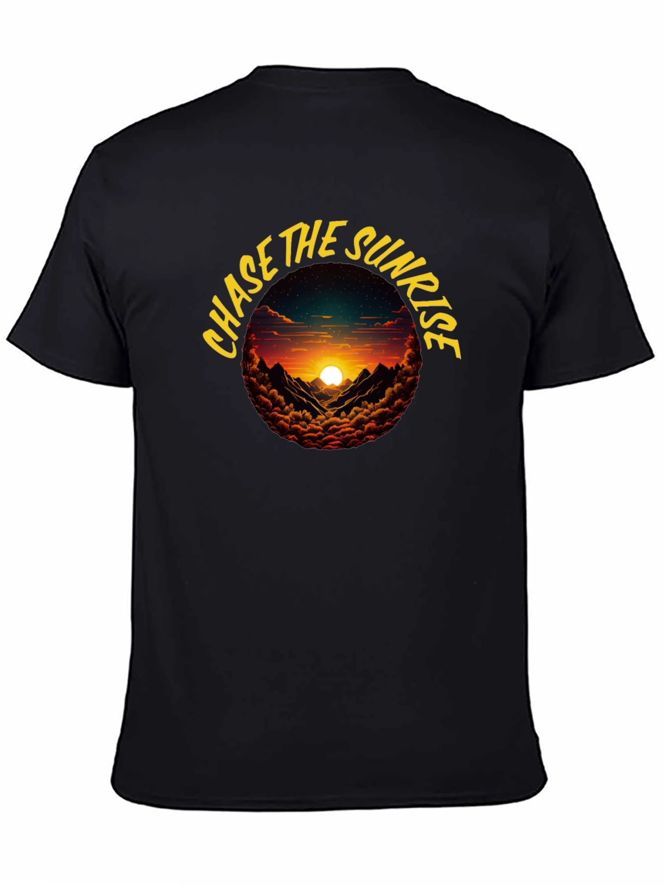 Chase the Sunrise Graphic Tee - Black