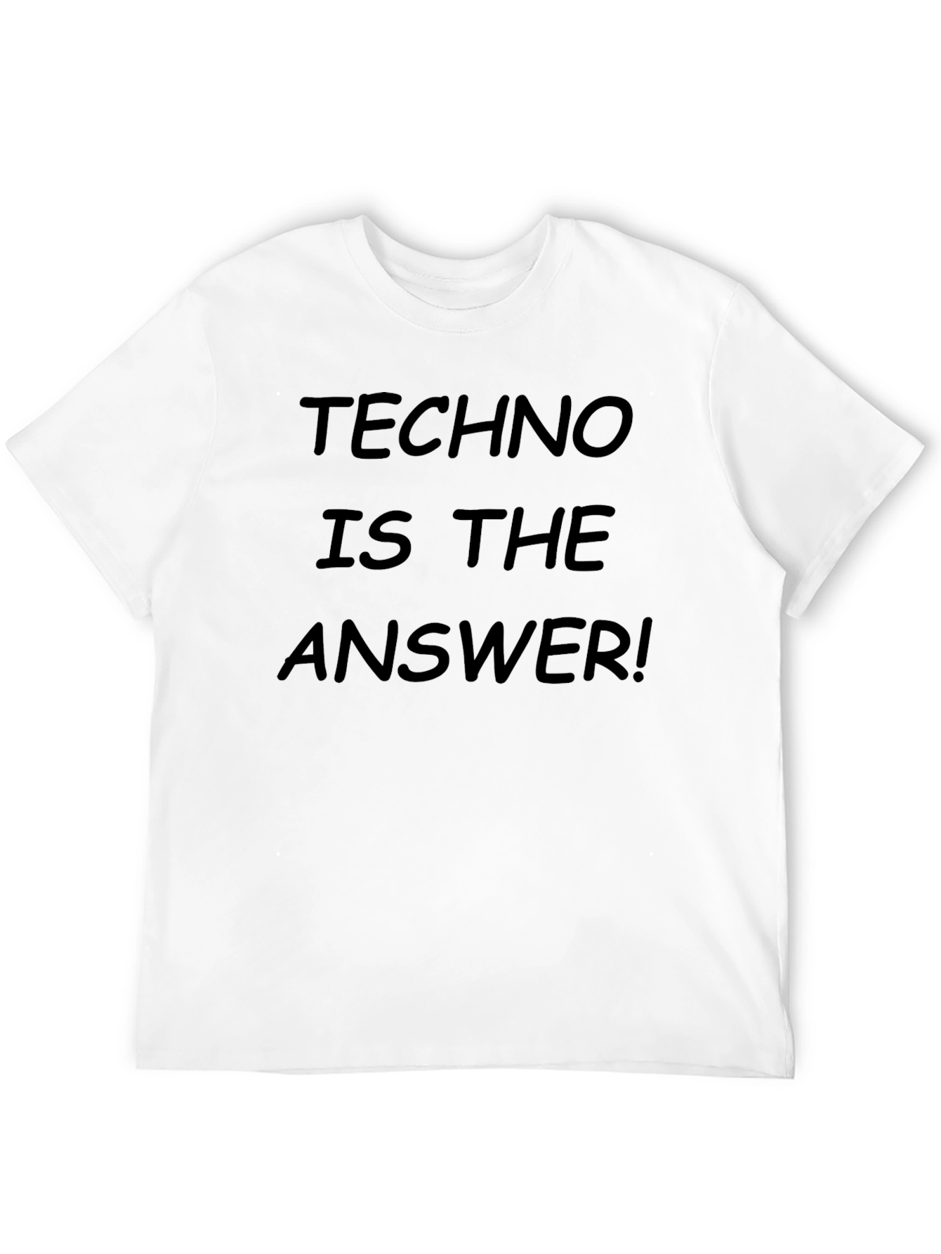Techno is the Answer Black T-Shirt