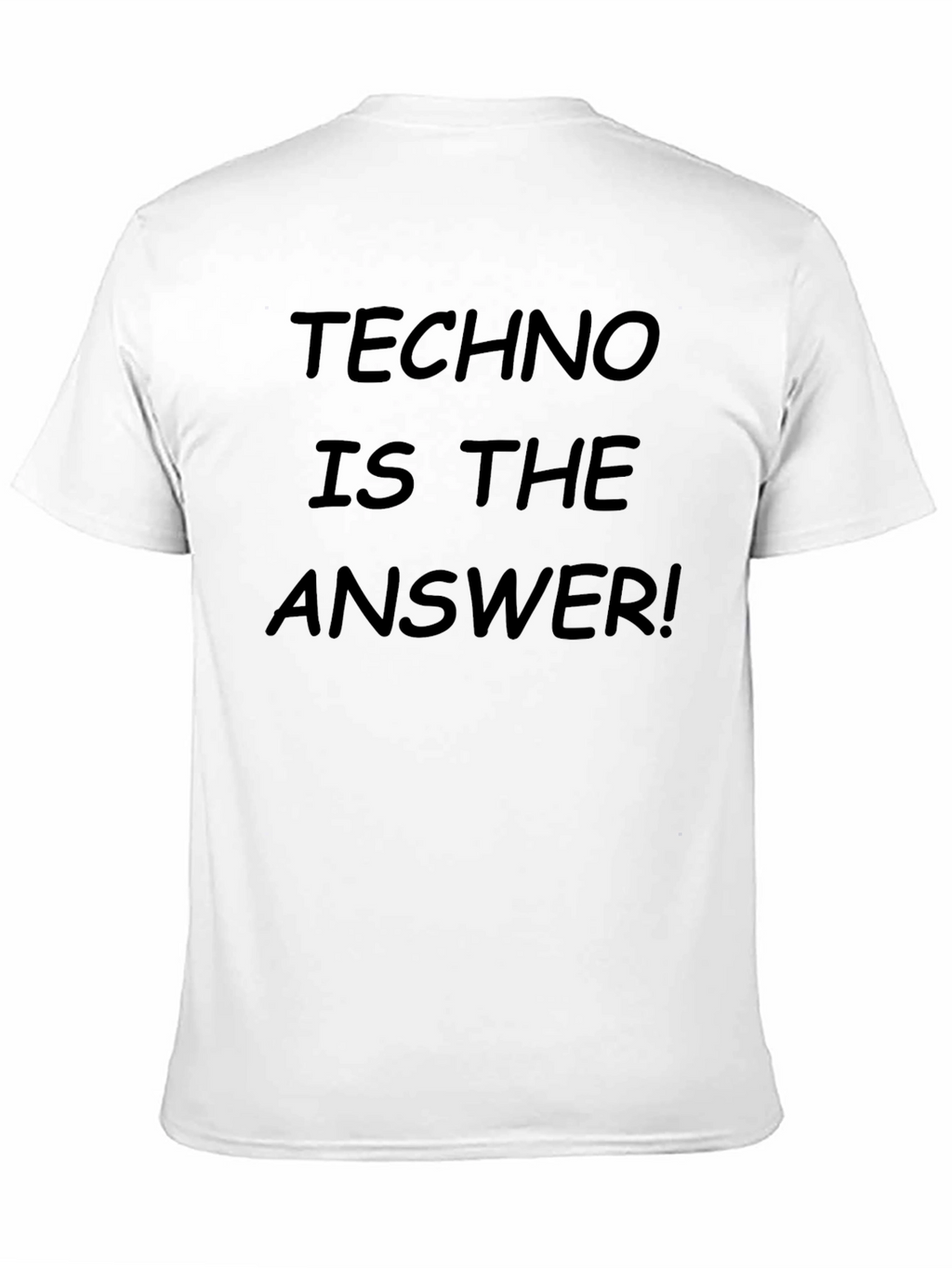 Techno is the Answer Black T-Shirt