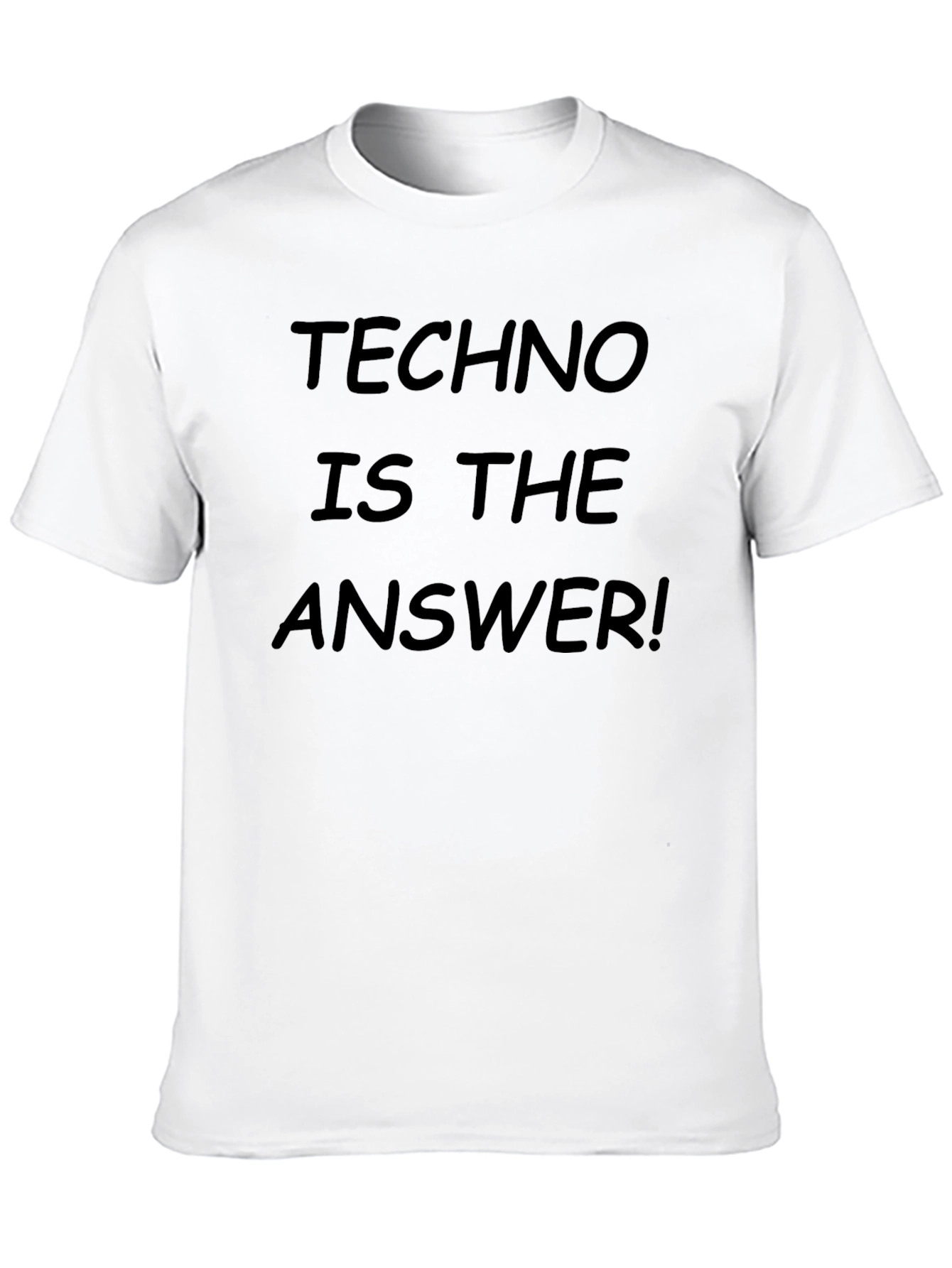 Techno is the Answer Black T-Shirt